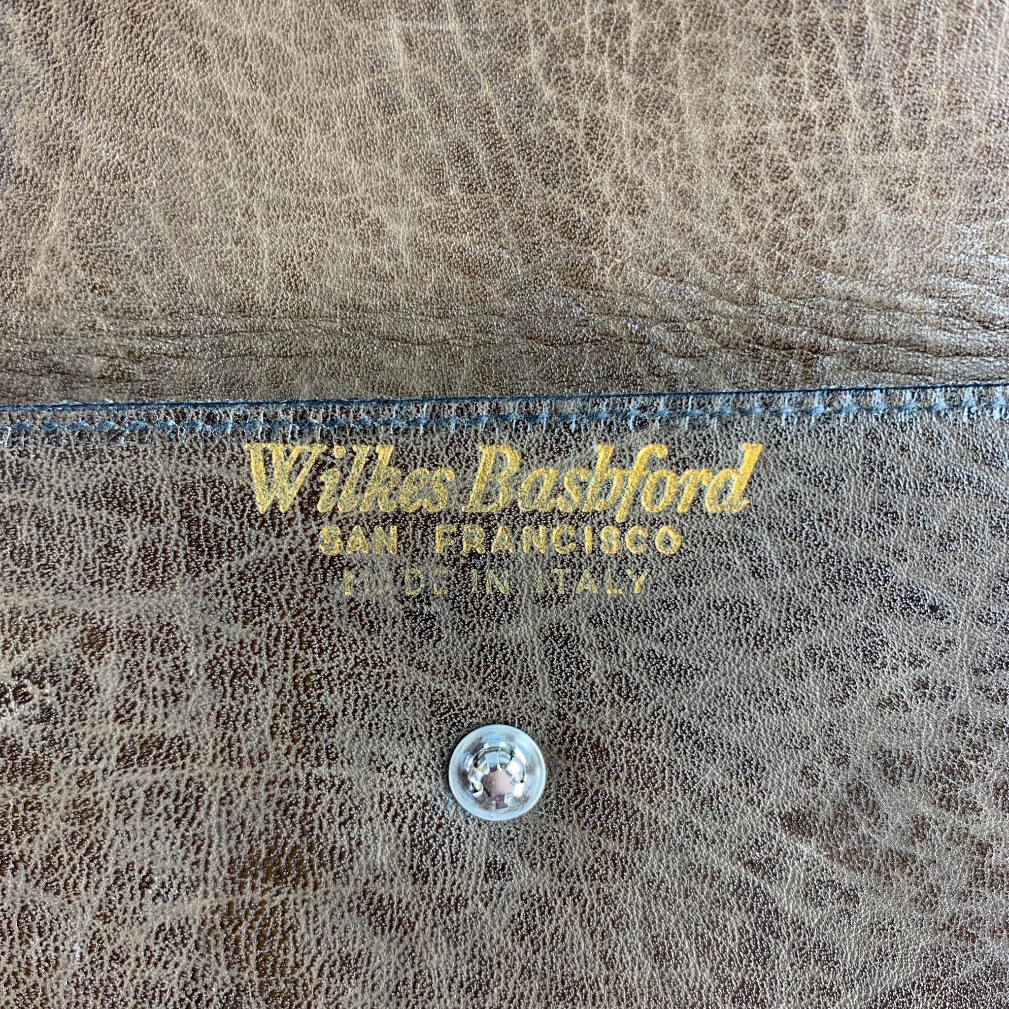 Vintage WILKES BASHFORD Braune Leder-Umhängetasche 1