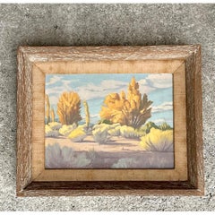 Vintage William Hamilton Landscape Oil Painting