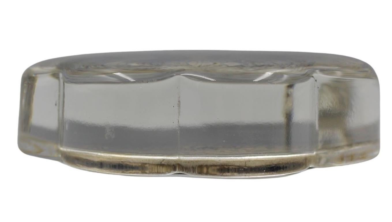 Vintage William Howard Taft and James Sherman Campaign Glass Paperweight, 1908 In Good Condition In Colorado Springs, CO