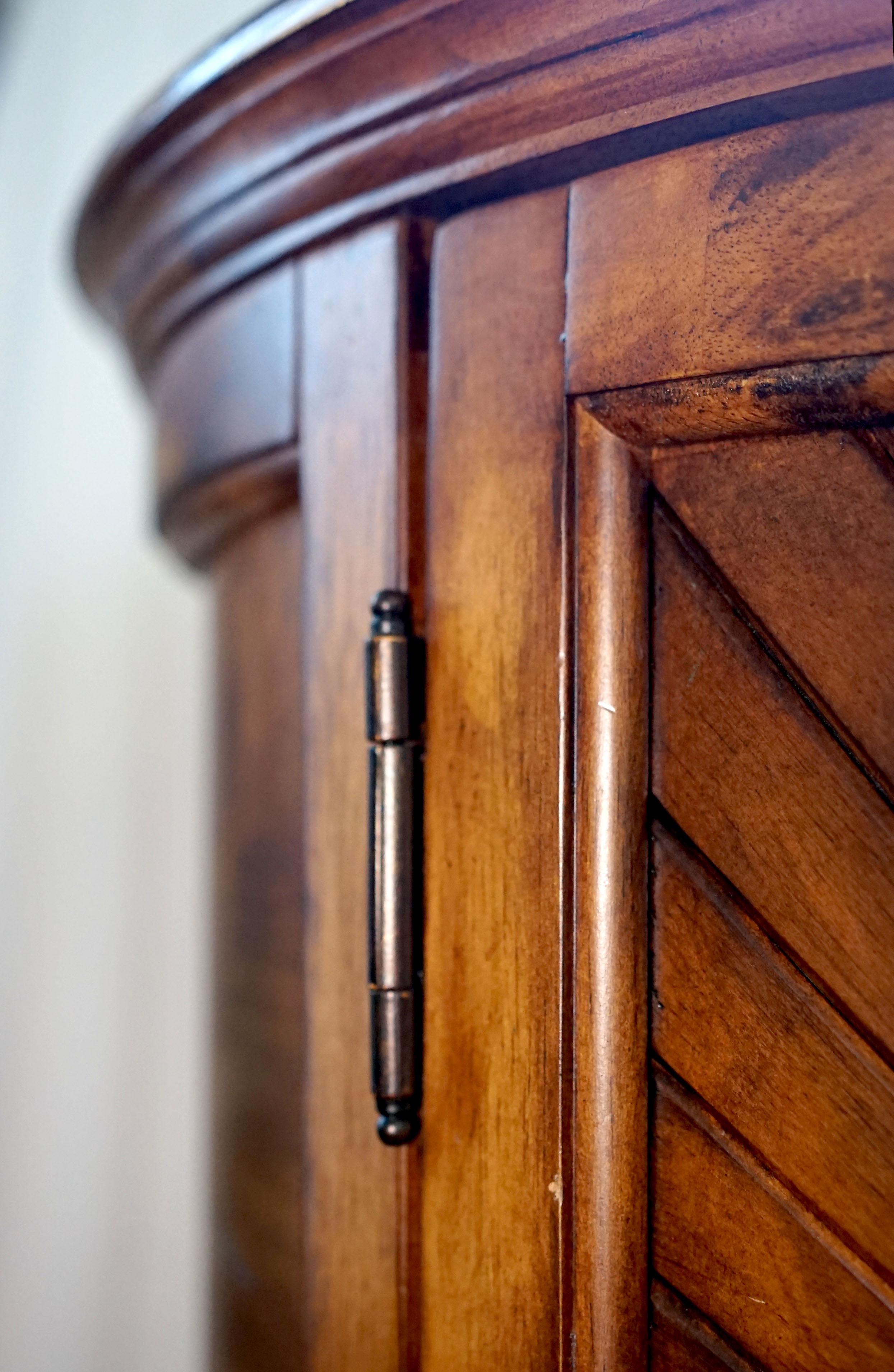 Vintage William IV Style Schnadig Burl Wood Cabinet 5