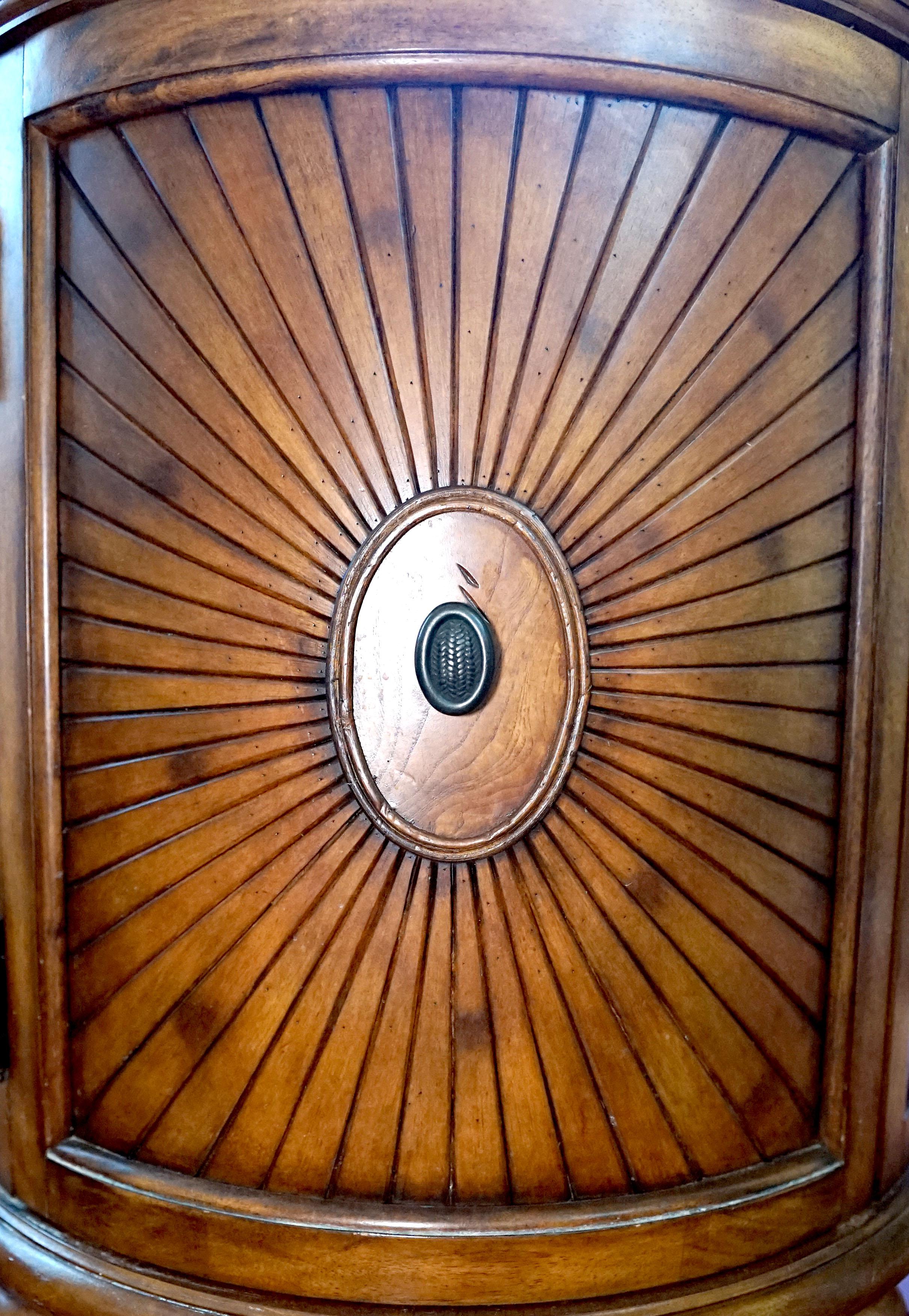 Vintage William IV Style Schnadig Burl Wood Cabinet 6