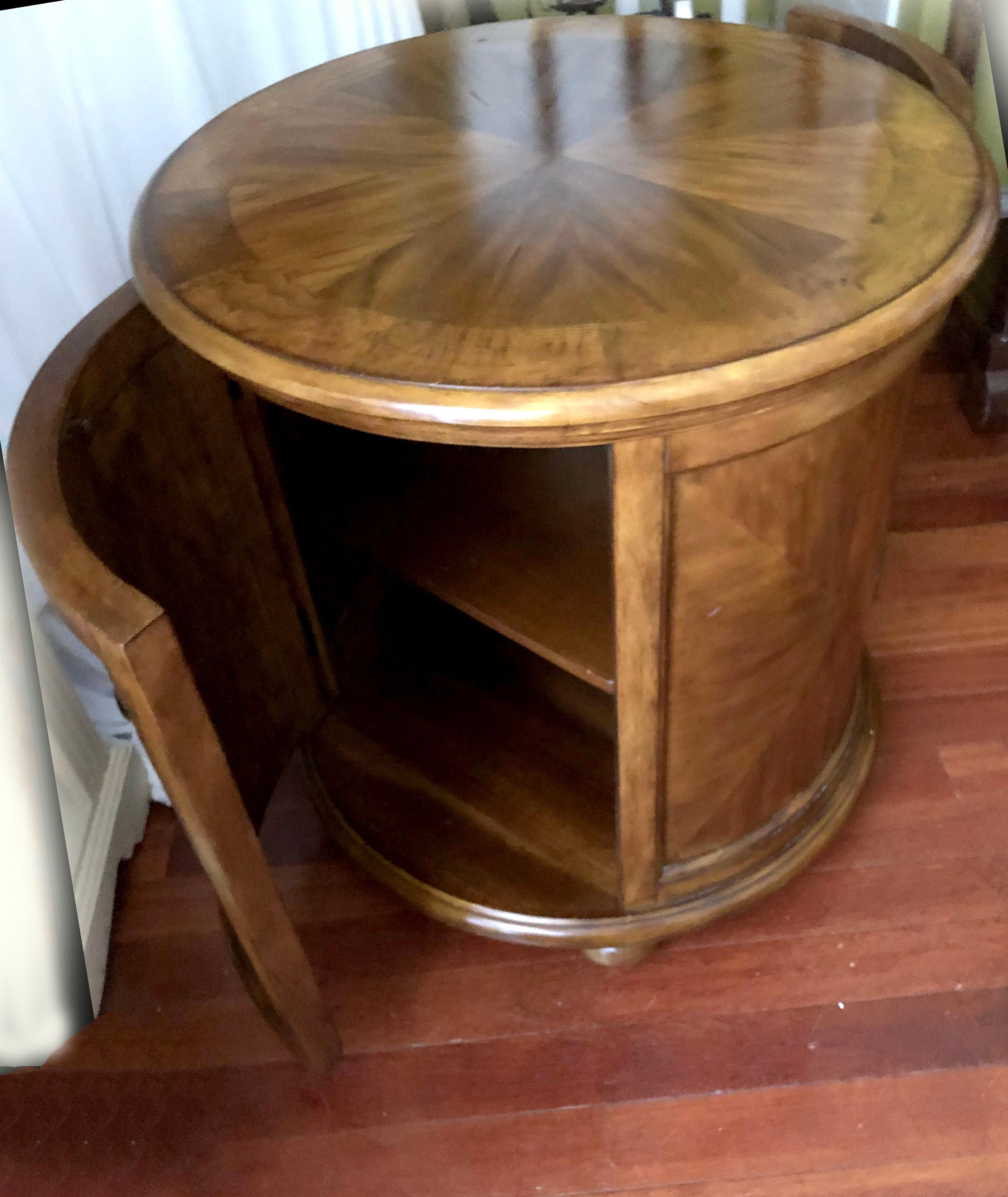 Other Vintage William IV Style Schnadig Burl Wood Cabinet