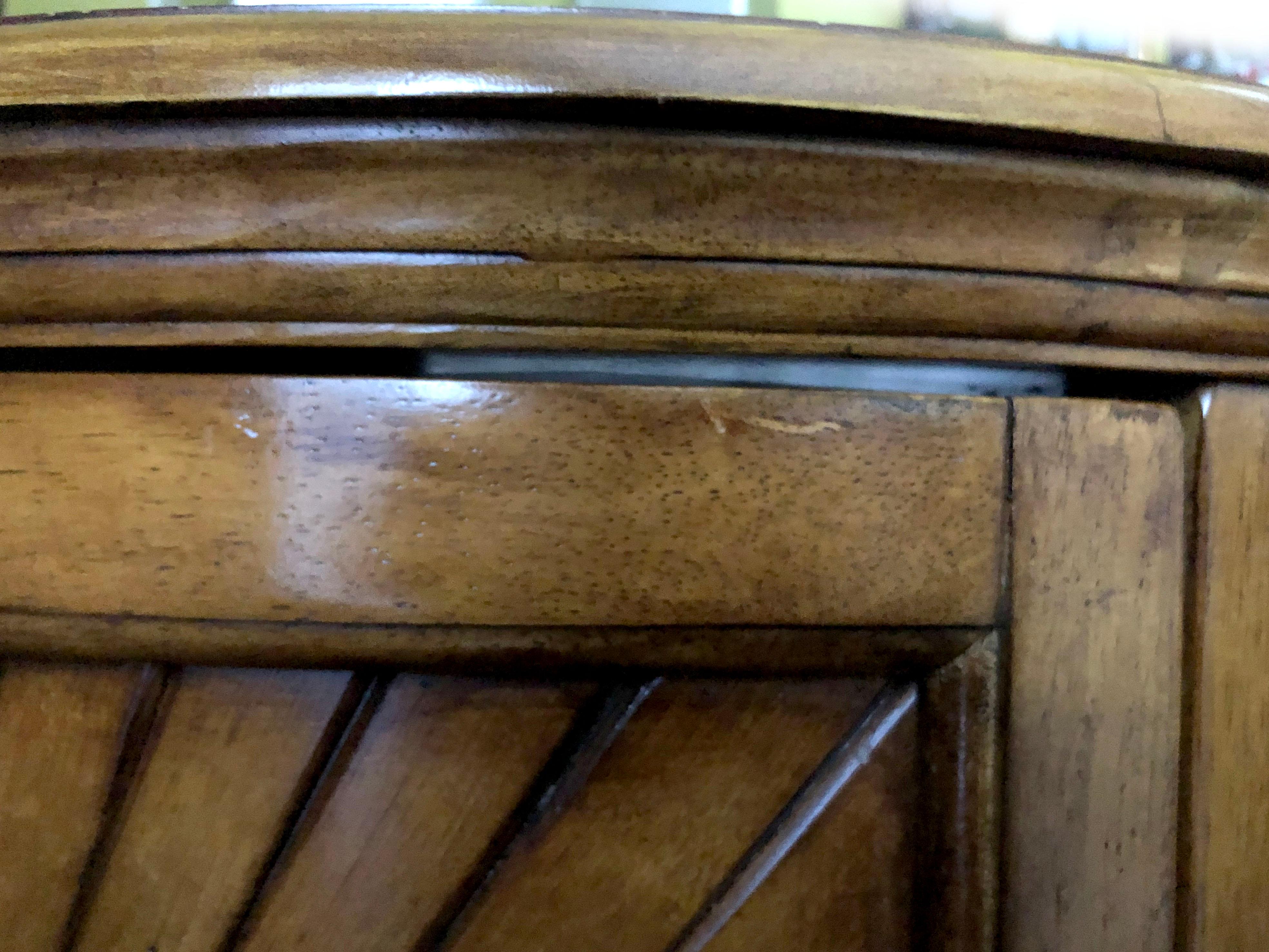 20th Century Vintage William IV Style Schnadig Burl Wood Cabinet