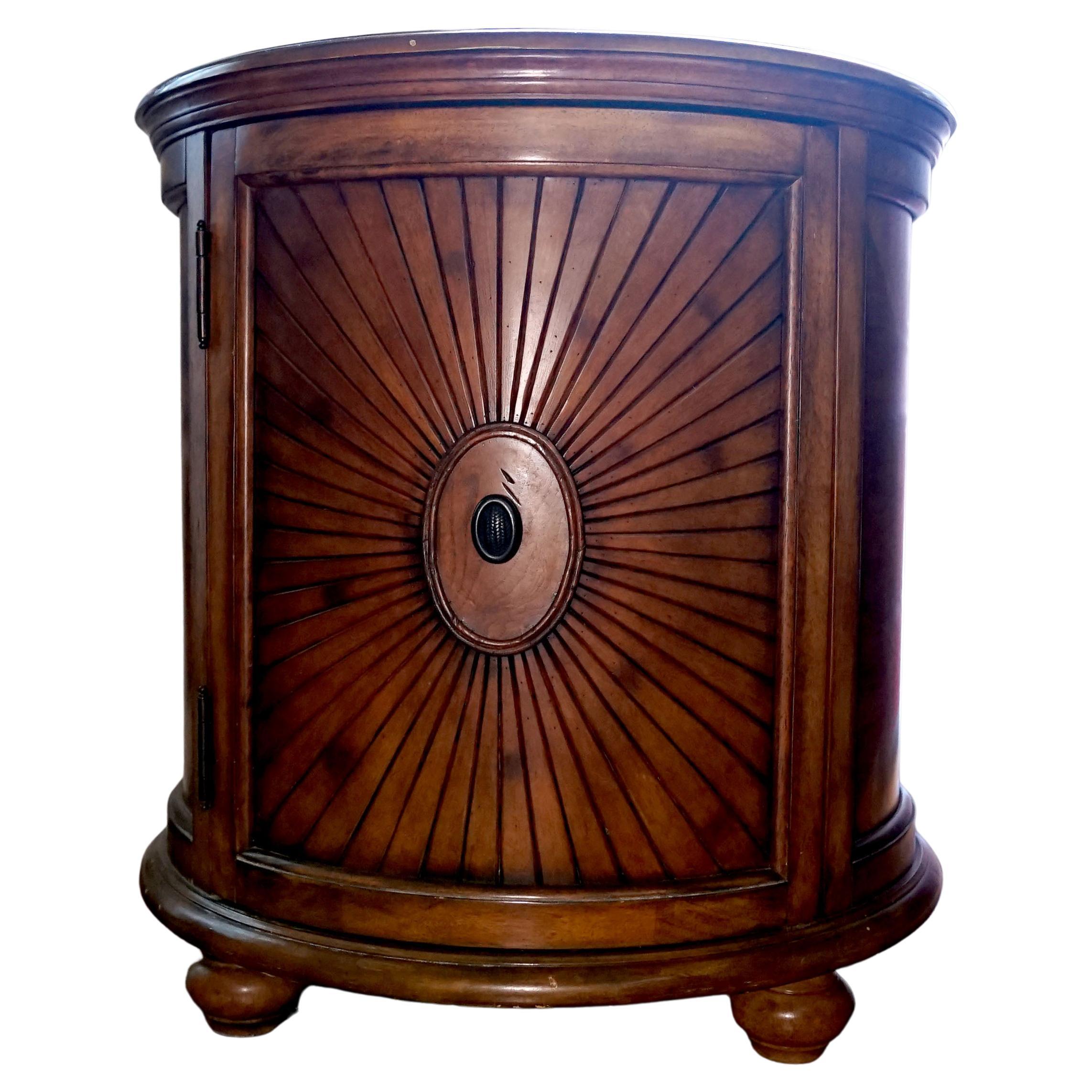 Vintage William IV Style Schnadig Burl Wood Cabinet