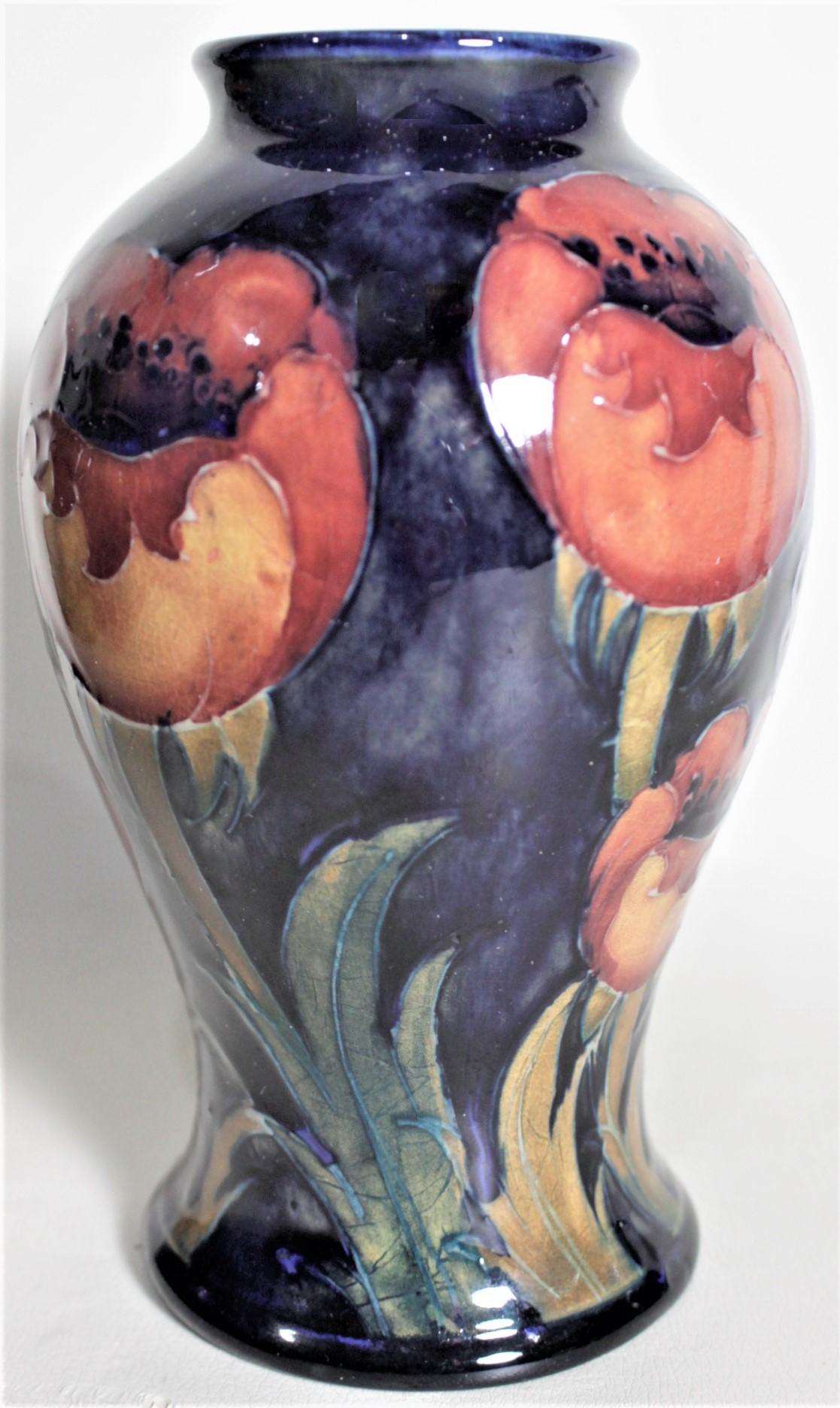 moorcroft poppy vase