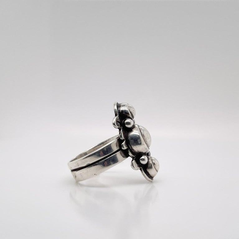 Vintage William Spratling Mexican Modernist Sterling Silver Ring  3