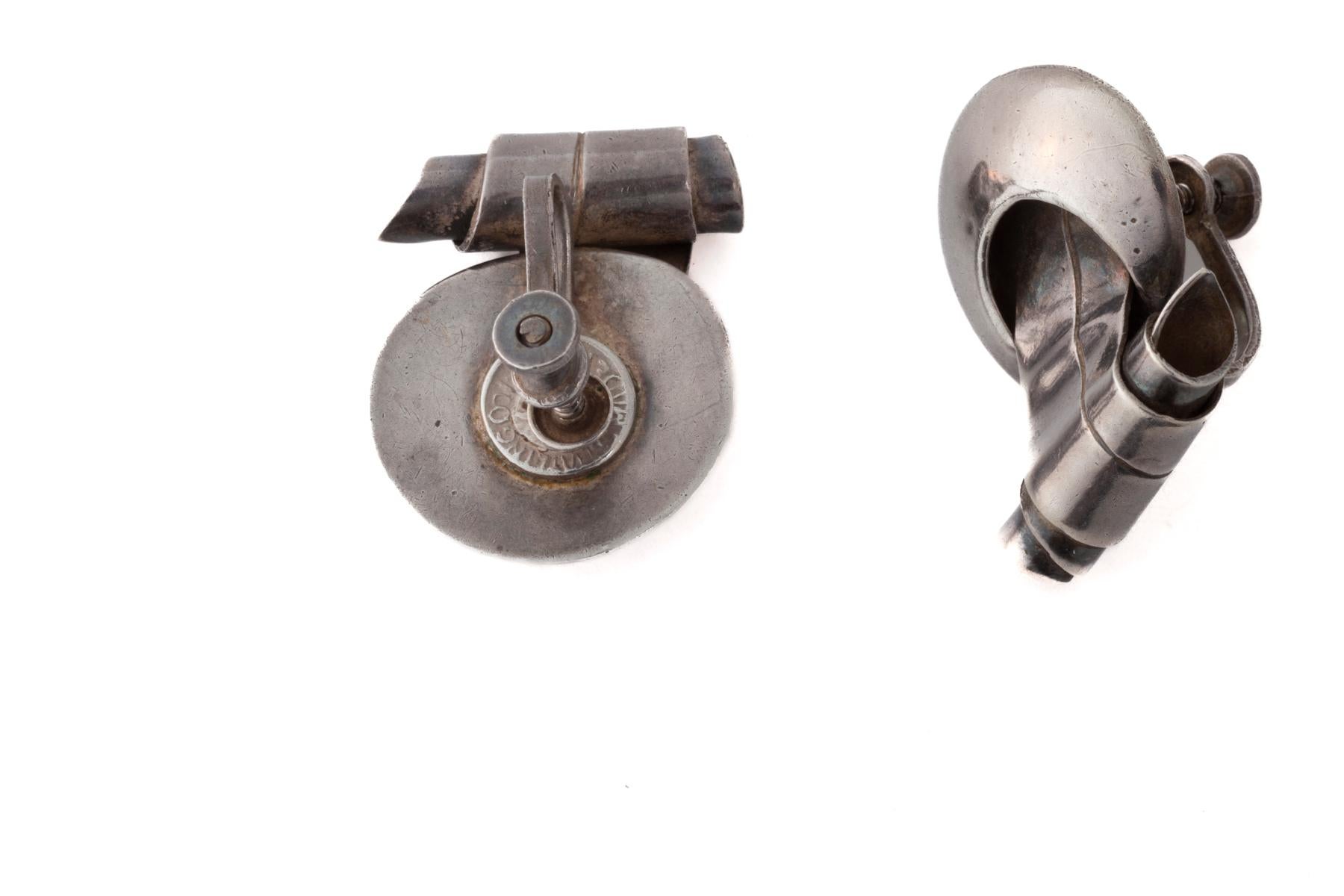 Pendientes vintage de plata William Spratling c. 1945 en venta 1
