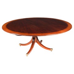 Table de salle à manger vintage William Tillman 5ft6 Diameter Regency Revive 20ème siècle