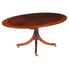 Vintage William Tillman Oval Regency Revival Dining Table 20th Century