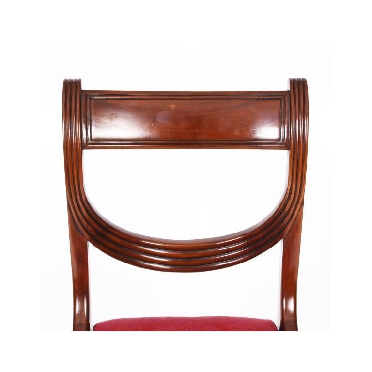 Vintage William Tillman Oval Regency Revival Dining Table & 6 Chairs 20thCentury en vente 12