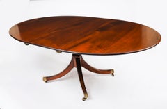 Vintage William Tillman Oval Regency Revival Table de salle à manger et 6 chaises 20e siècle
