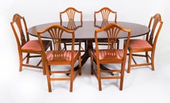 Vintage William Tillman Oval Regency Revival Dining Table 
6 chairs 20thCentury