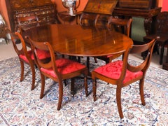 Vintage William Tillman Oval Regency Revival Dining Table & Leaf 20thCentury