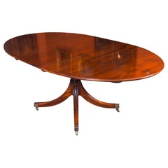 Vintage William Tillman Oval Regency Revival Dining Table & Leaf 20thCentury Vintage William Tillman Oval Regency Revival Dining Table & Leaf 20thCentury