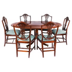 Vintage William Tillman Regency Dining Table & 6 Chairs 20th Century