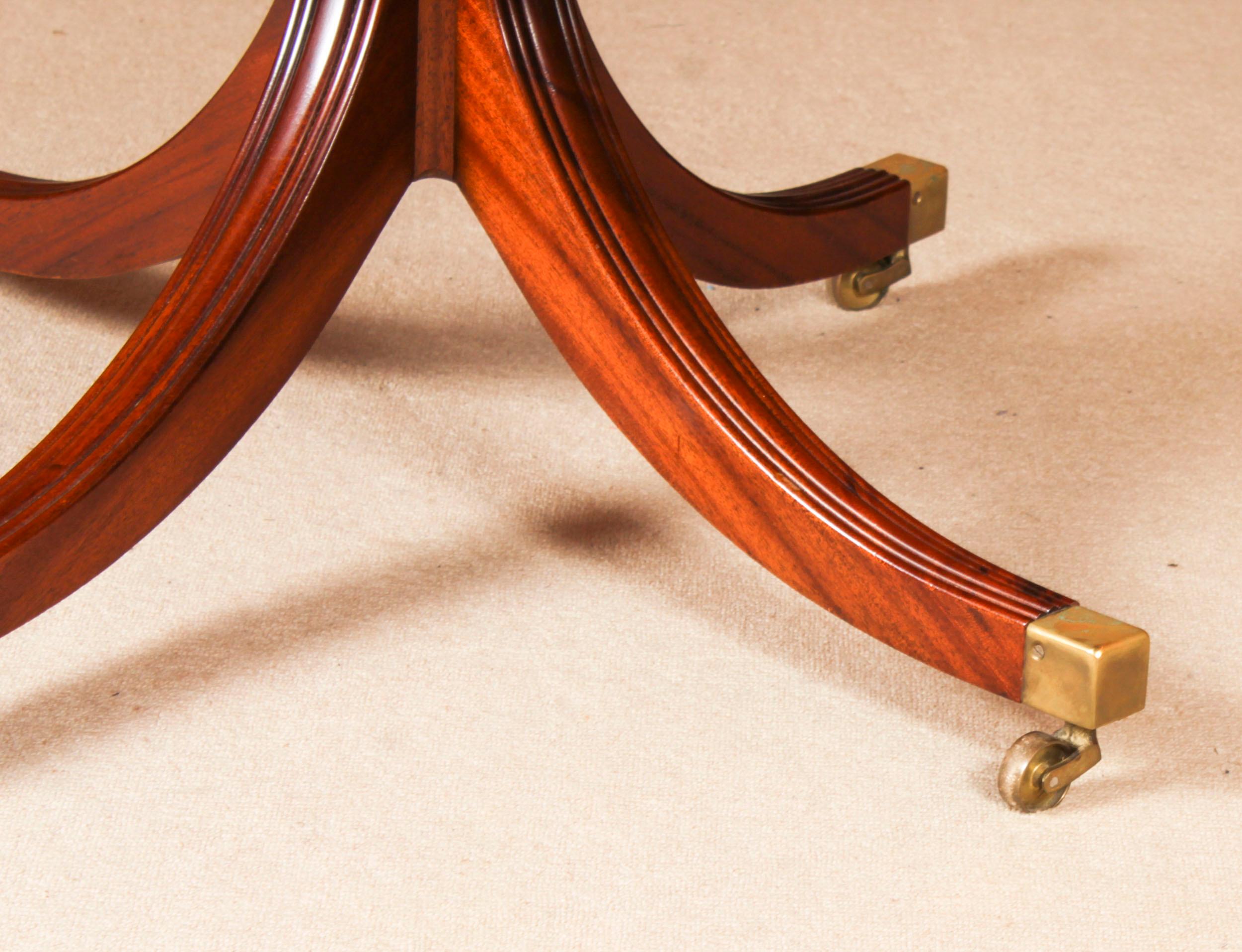 Vintage William Tillman Regency Dining Table & 6 Regency Revival Chairs 20th C 8