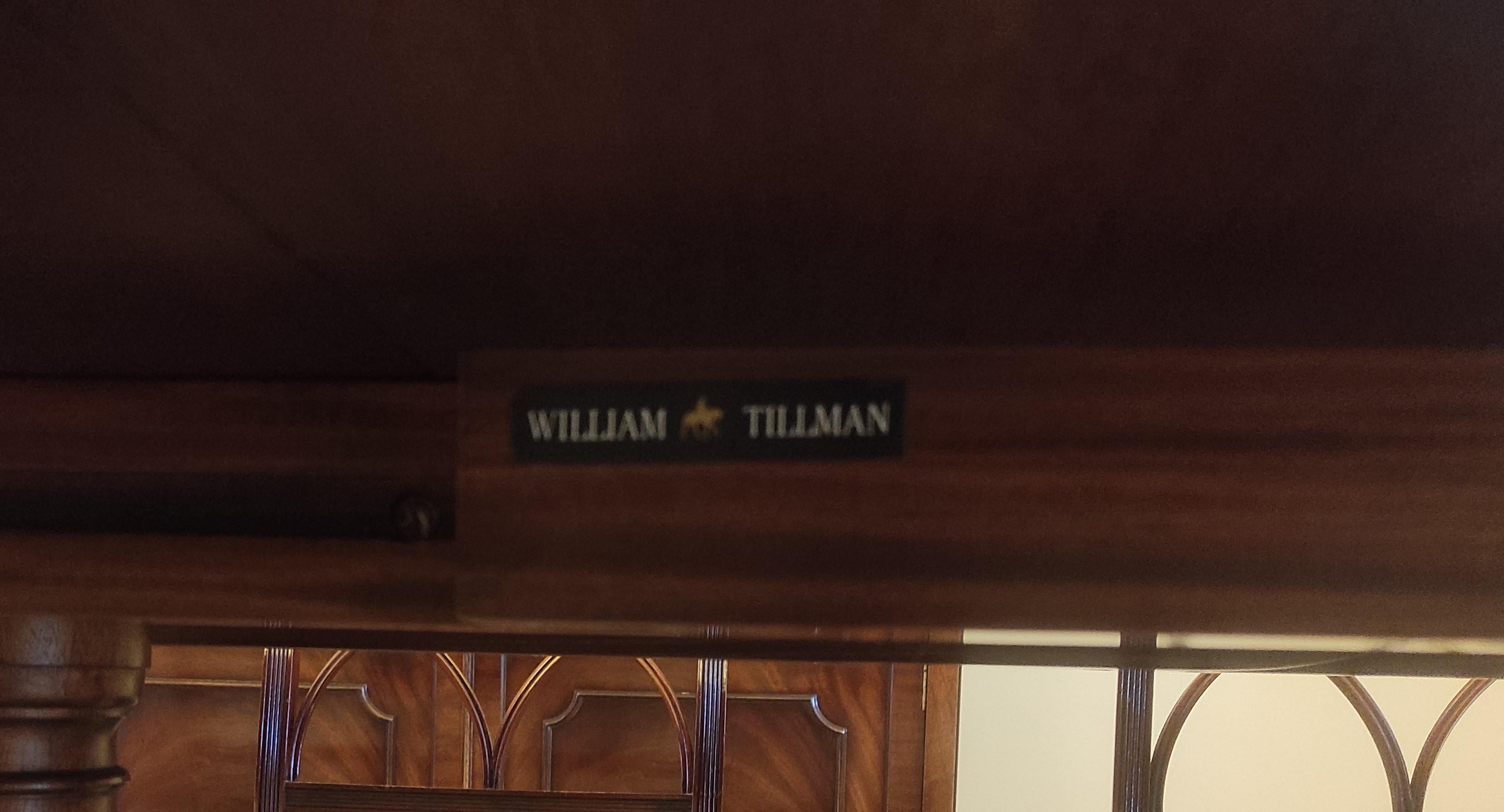 Vintage William Tillman Regency Dining Table & 6 Regency Revival Chairs 20th C 13