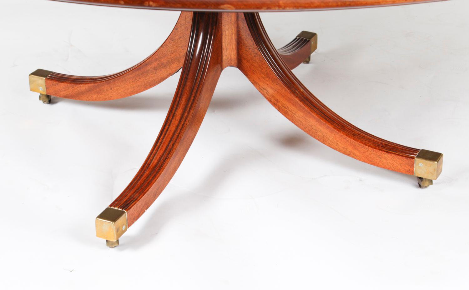 Vintage William Tillman Regency Dining Table & 6 Regency Revival Chairs 5