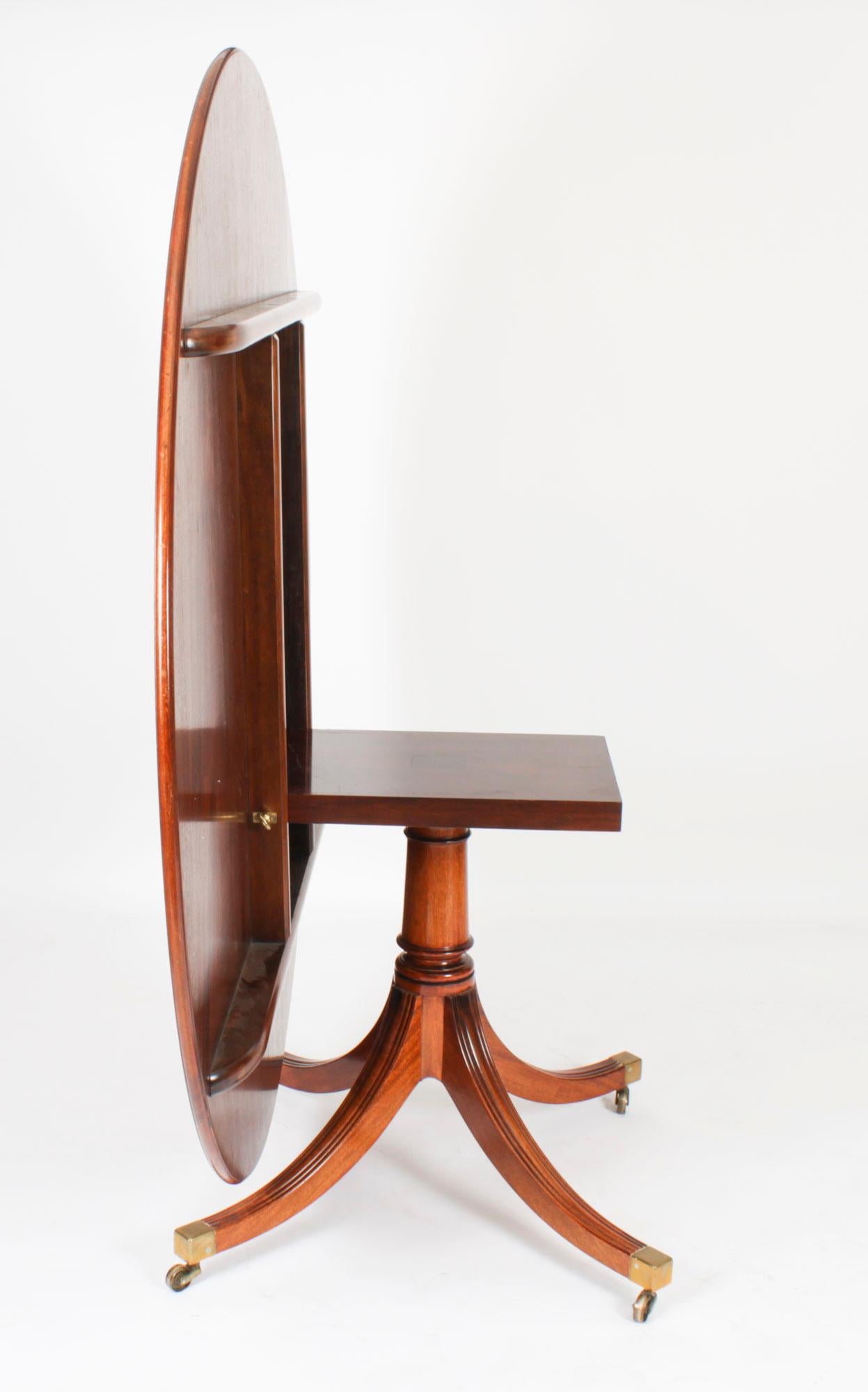 Vintage William Tillman Regency Dining Table & 6 Regency Revival Chairs 6