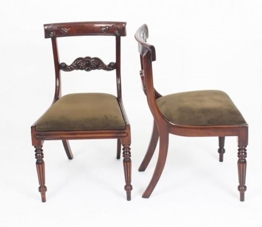 Vintage William Tillman Regency Dining Table & 6 Regency Revival Chairs 9