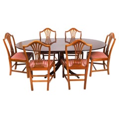 Vintage William Tillman Regency Revival Dining Table & 6 chairs 20th Century