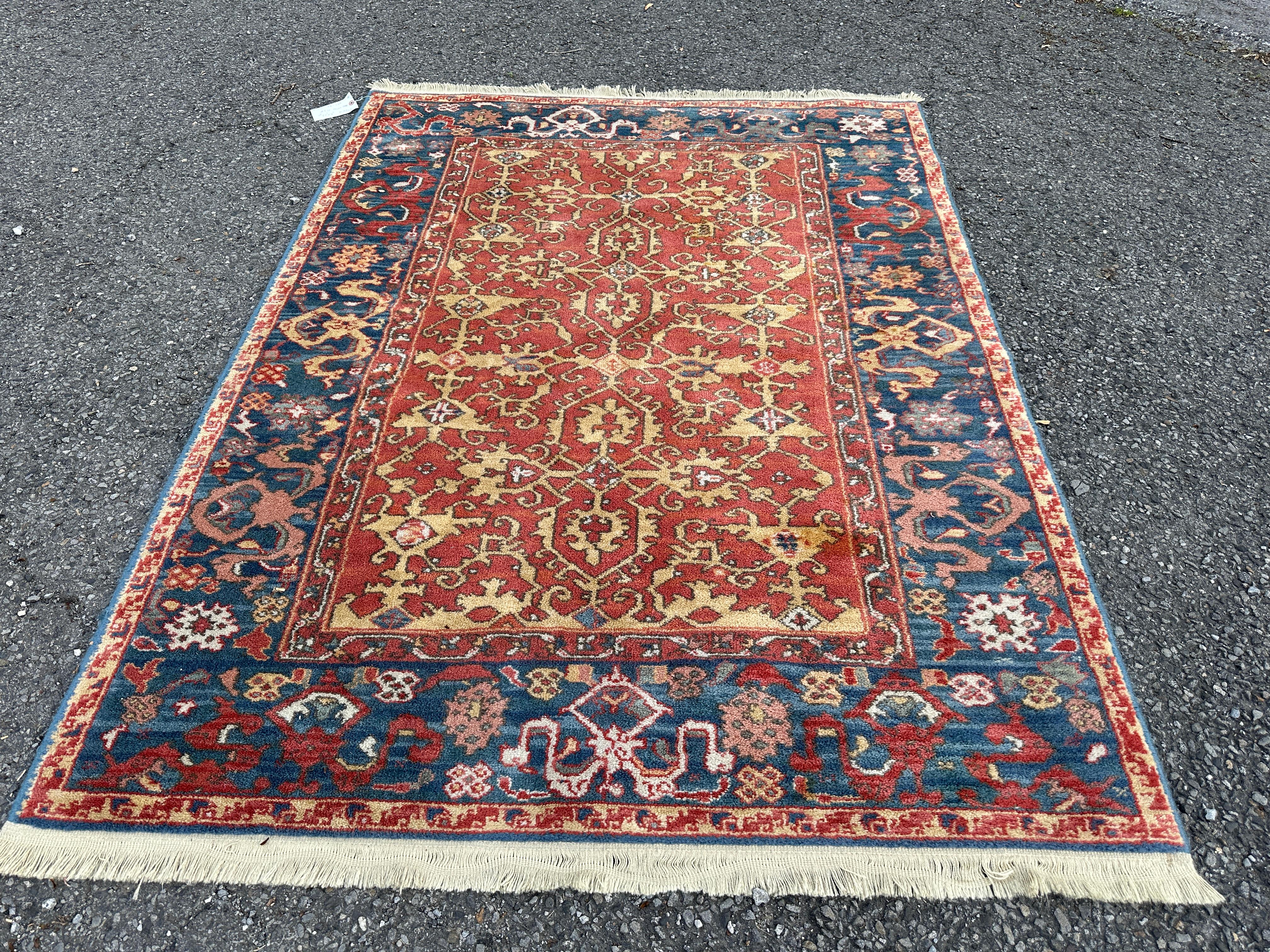Tapis Karastan Vintage Williamsburg avec design turc Ushak - RR5239 en vente 6
