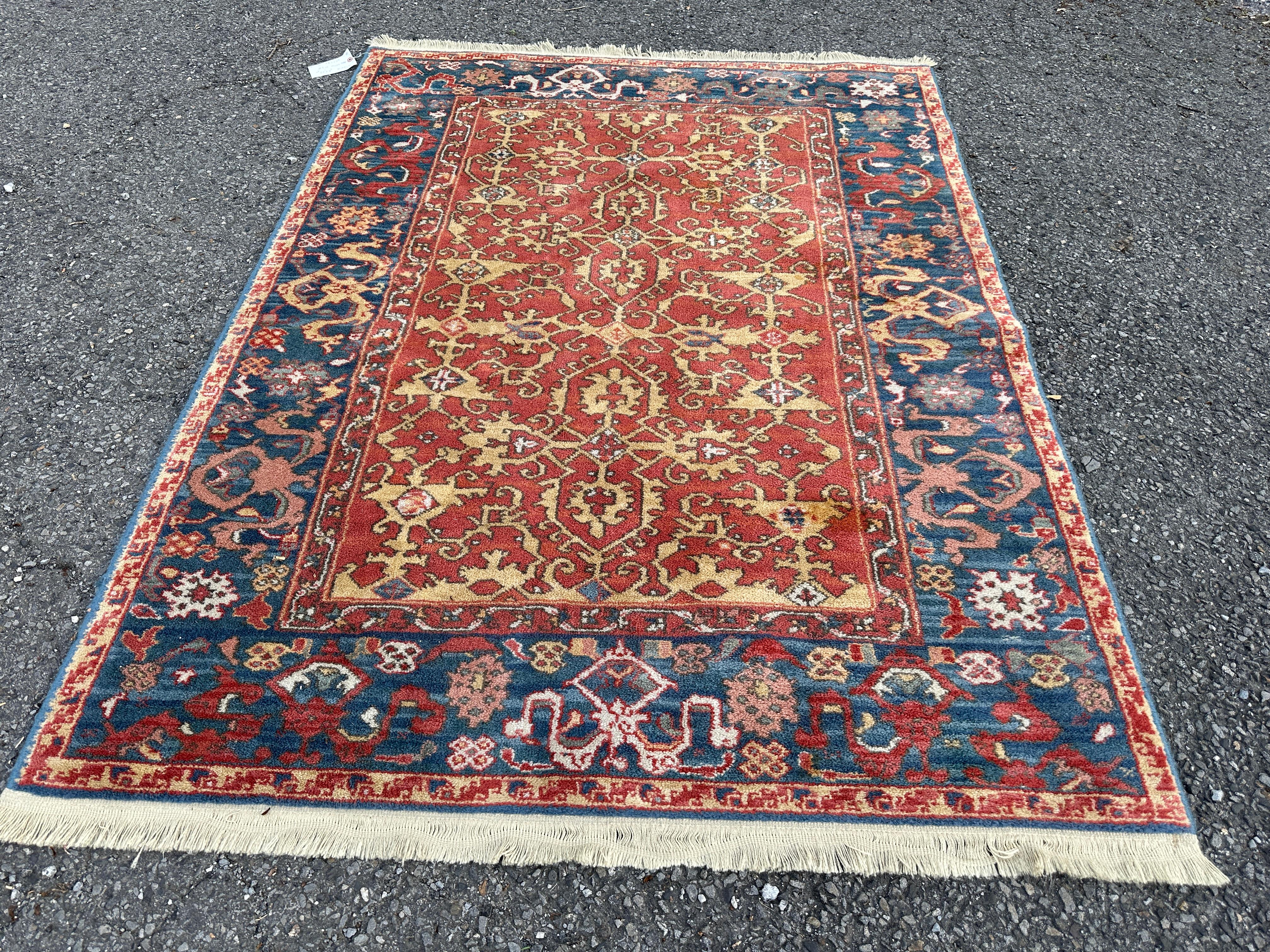 Tapis Karastan Vintage Williamsburg avec design turc Ushak - RR5239 en vente 11