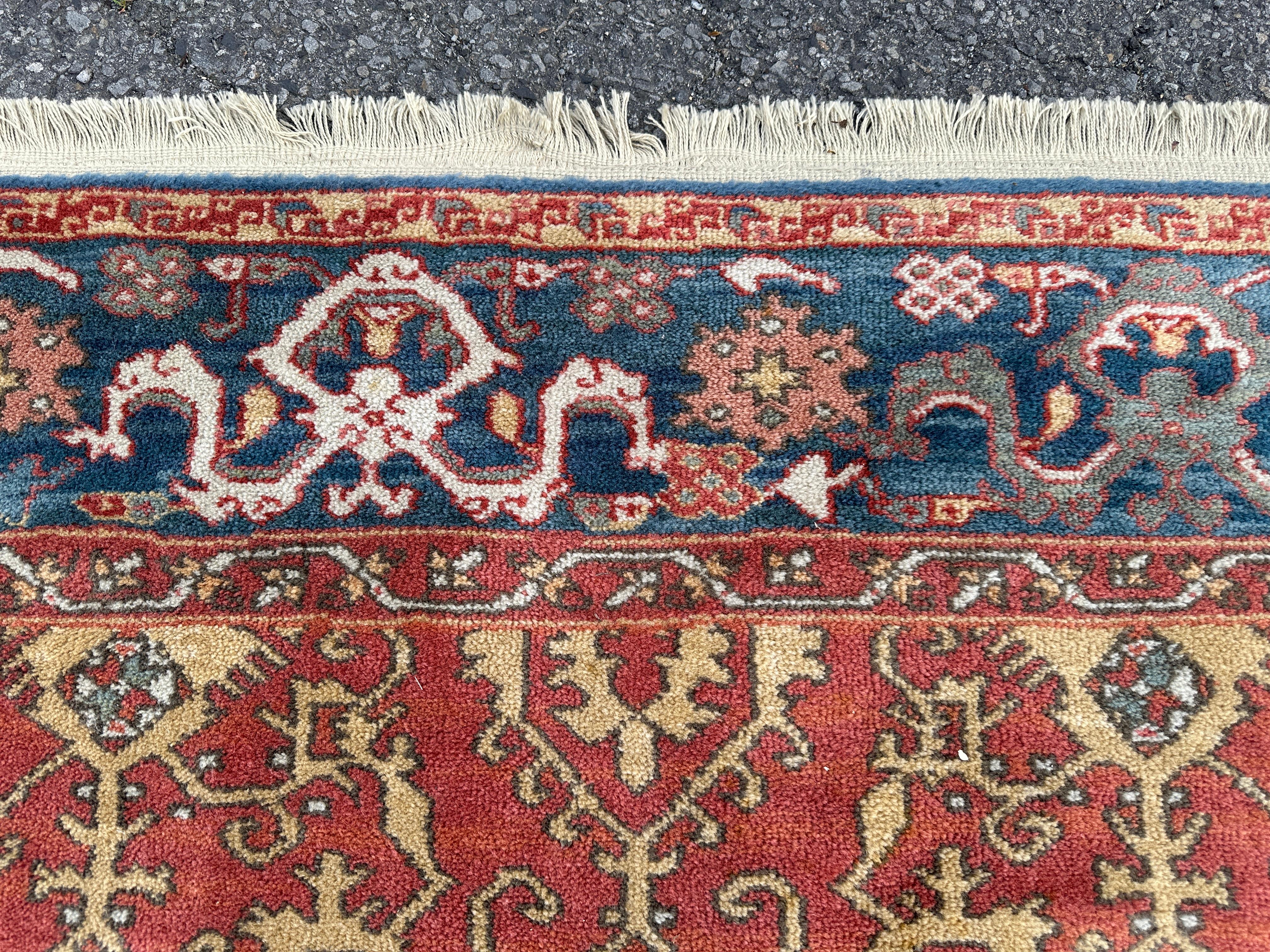 Laine Tapis Karastan Vintage Williamsburg avec design turc Ushak - RR5239 en vente