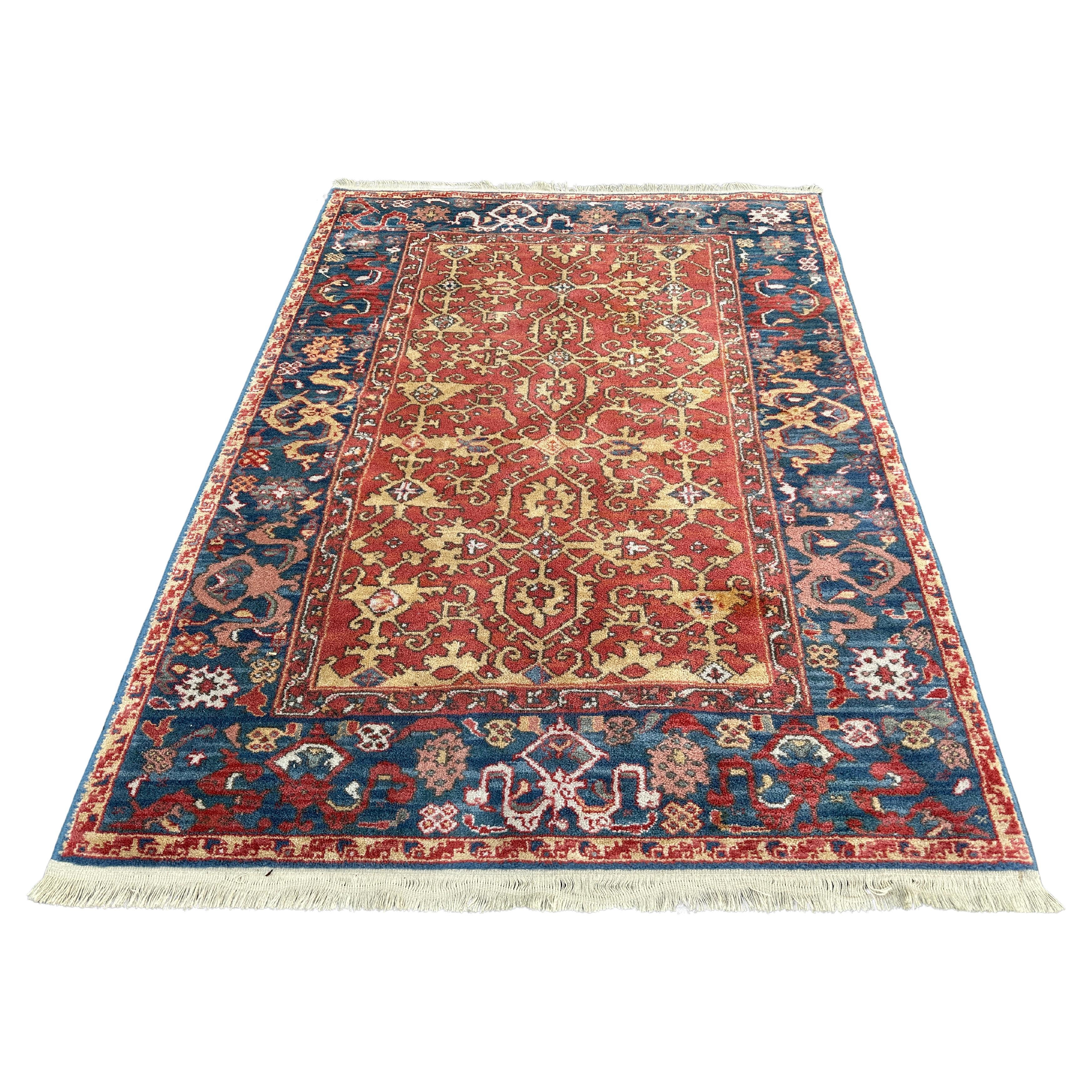 Vintage Williamsburg Karastan Rug with Turkish Ushak Design - RR5239