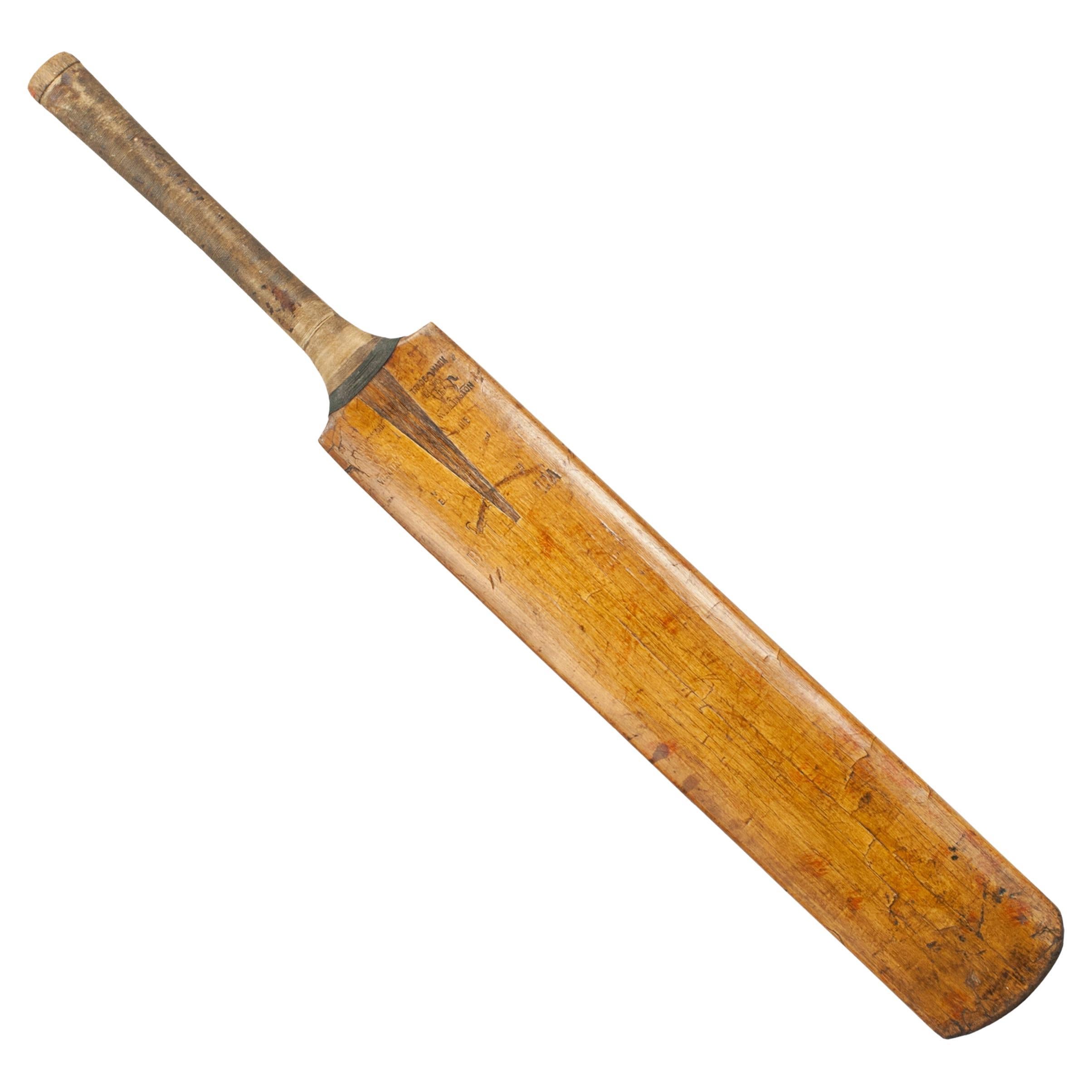 Vintage Willow Cricket Bat For Sale