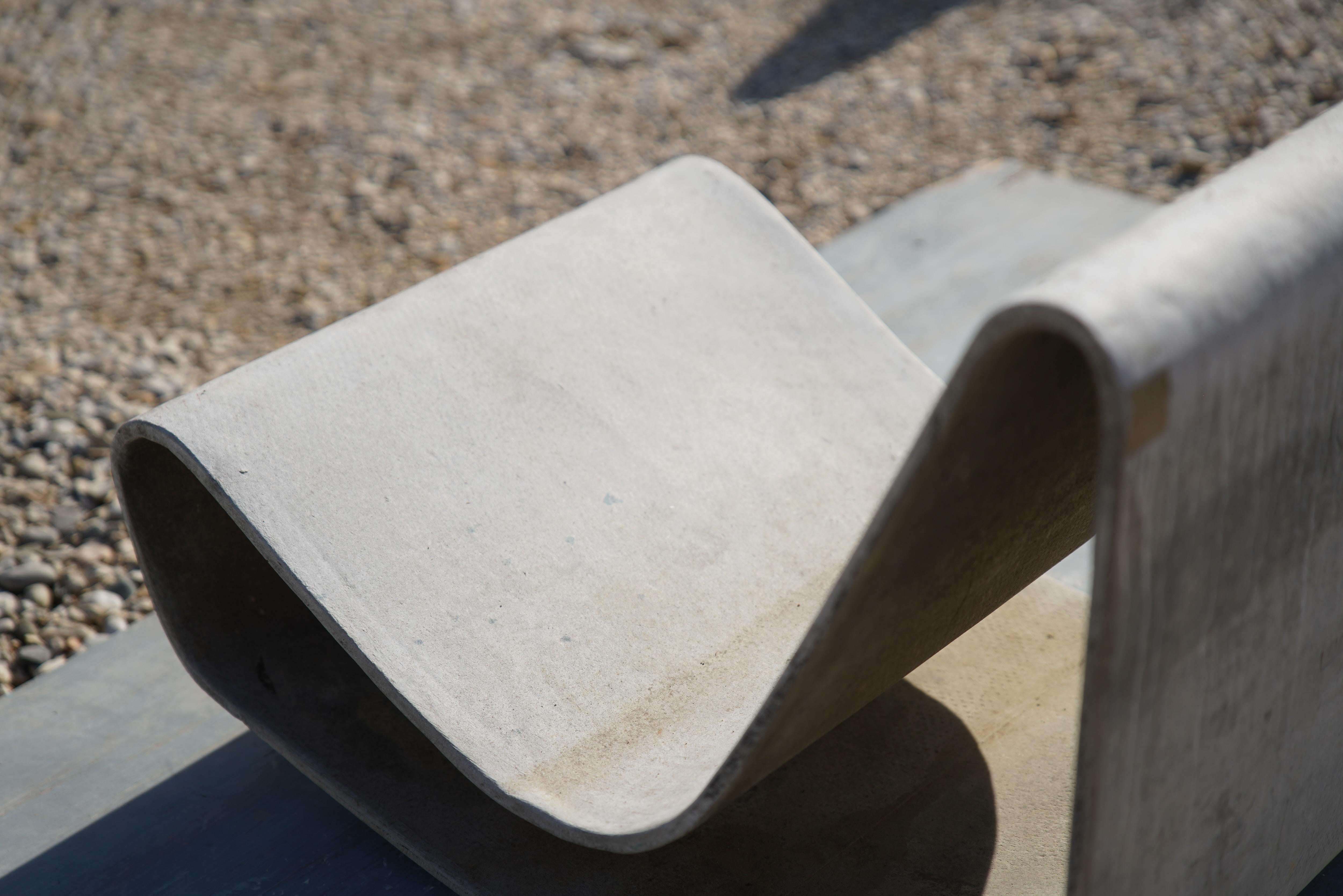 Late 20th Century Vintage Willy Guhl Concrete Loop Chair, 1970s, Switzerland  For Sale
