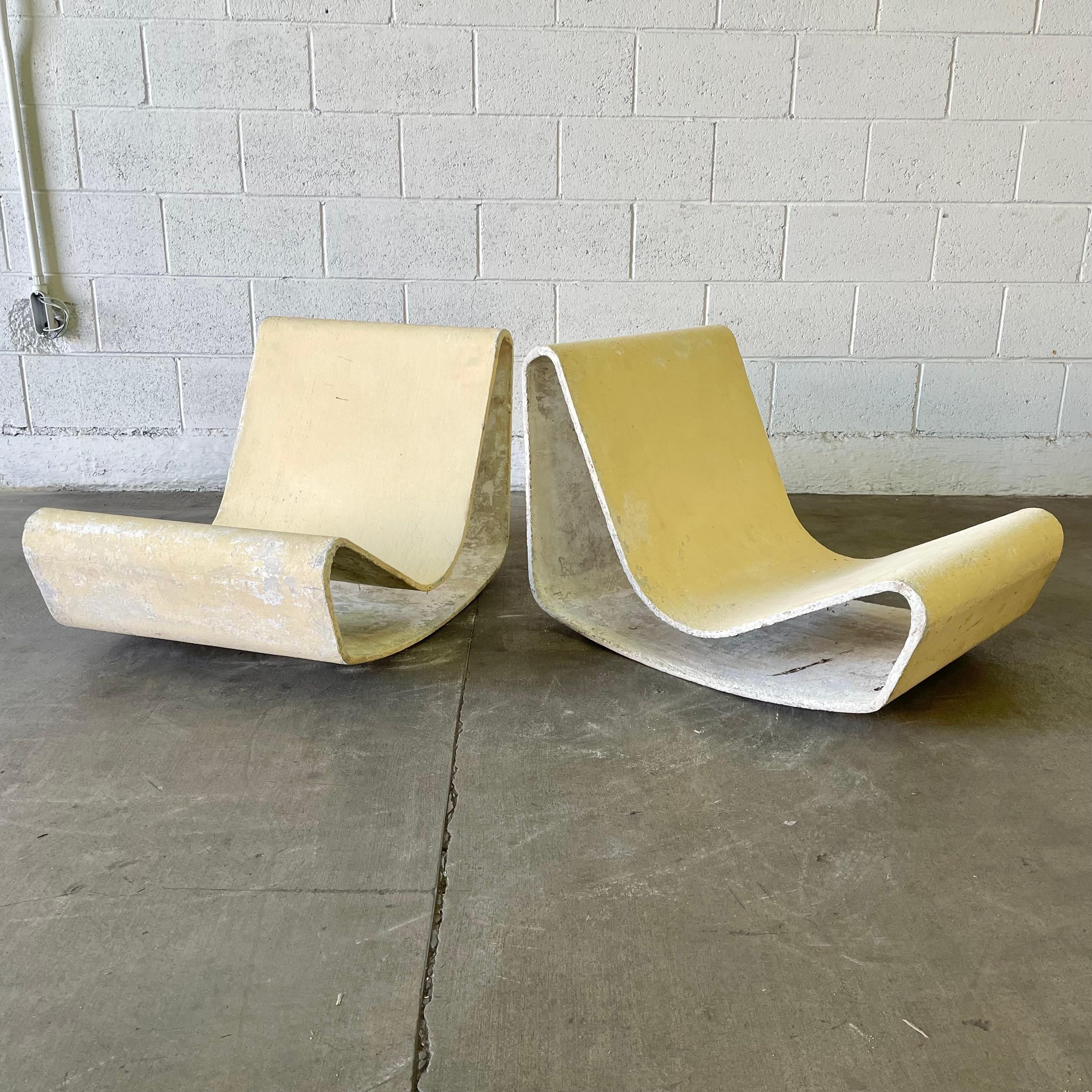 Vintage Willy Guhl Concrete Loop Chairs For Sale 4