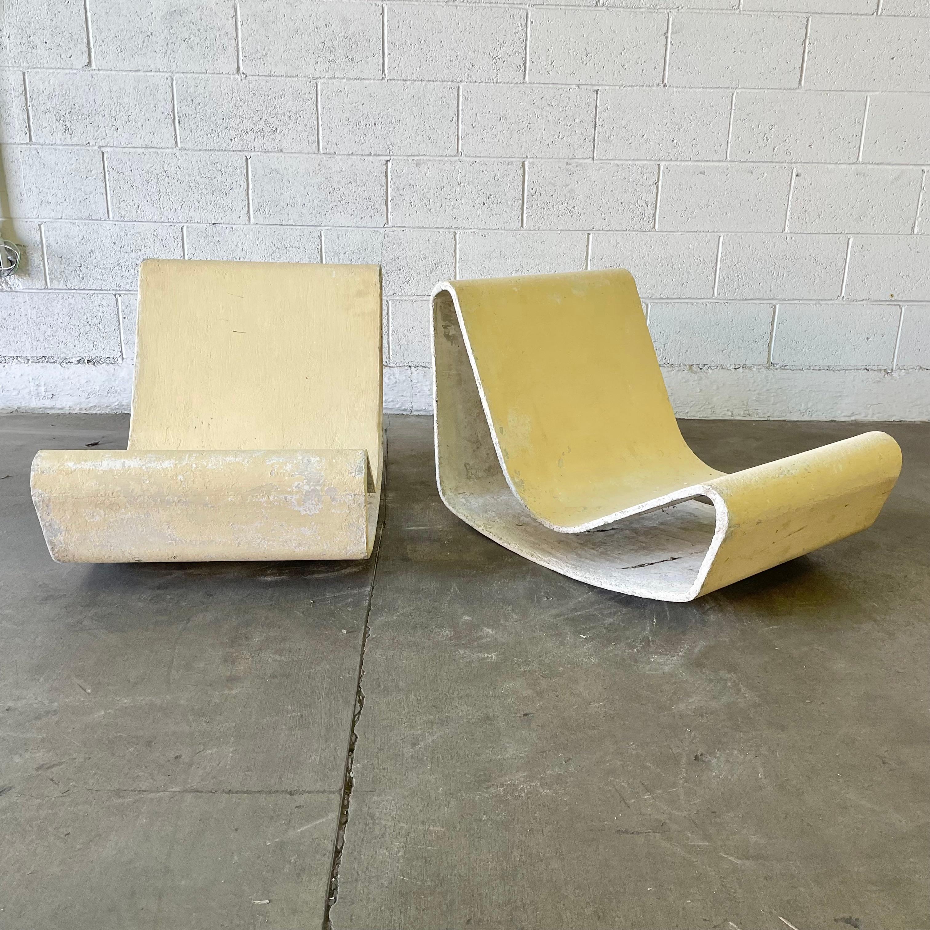 Vintage Willy Guhl Concrete Loop Chairs For Sale 5