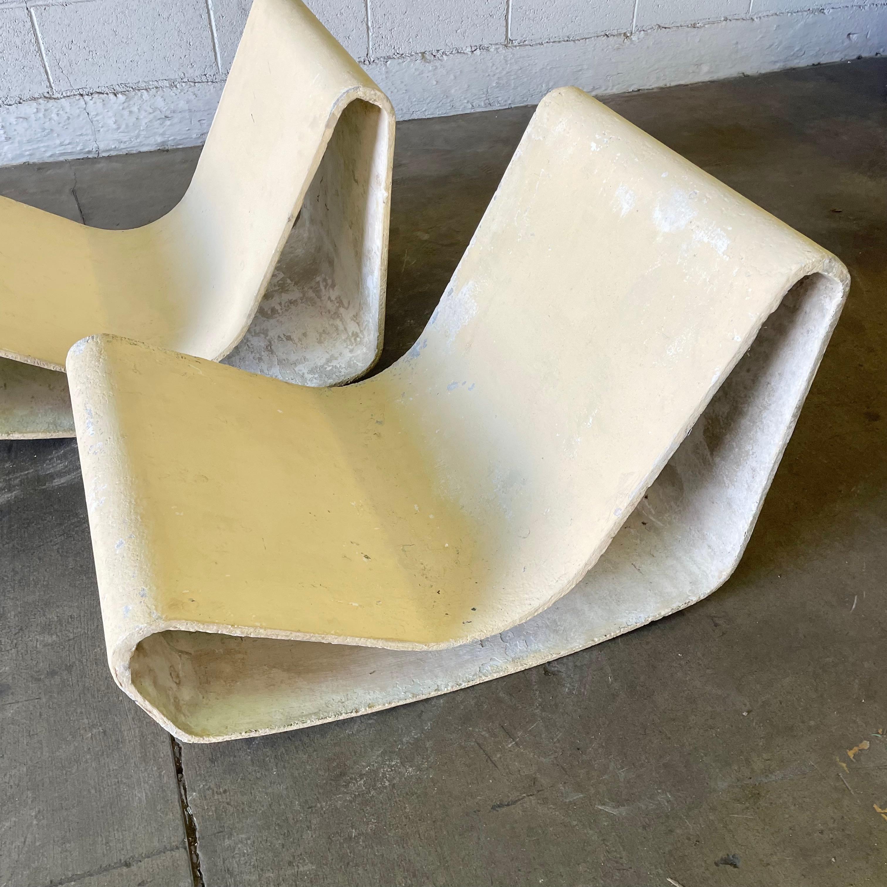 Vintage Willy Guhl Concrete Loop Chairs For Sale 1