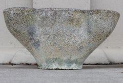 Vintage WIlly Guhl Concrete Planter Pots Found in France, Two Available
