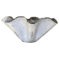 Vieille jardinière en mouchoir de poche Willy Guhl