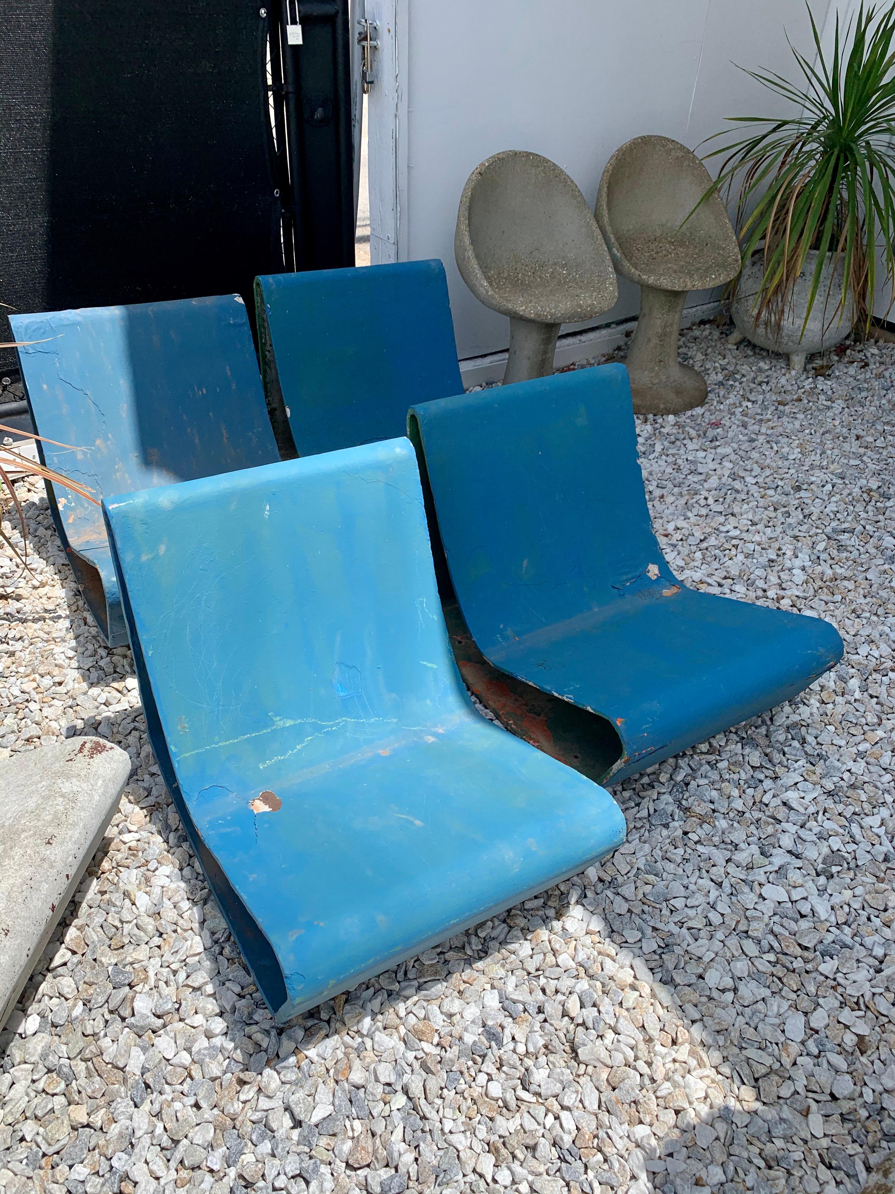 Vintage Willy Guhl Loop Chairs 5