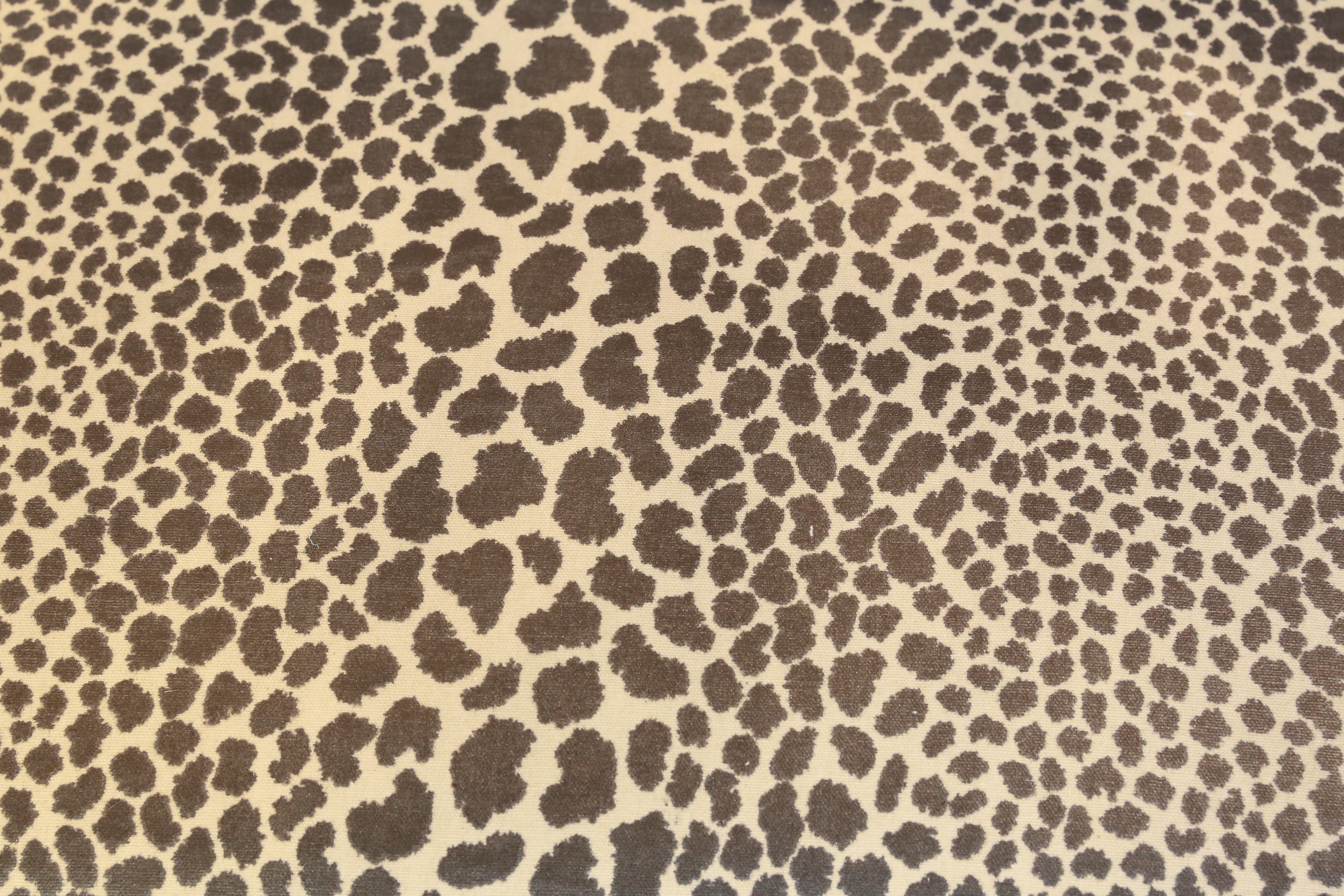cheetah print bench
