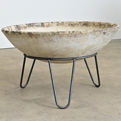 Vintage Willy Guhl Planter on Custom Iron Base