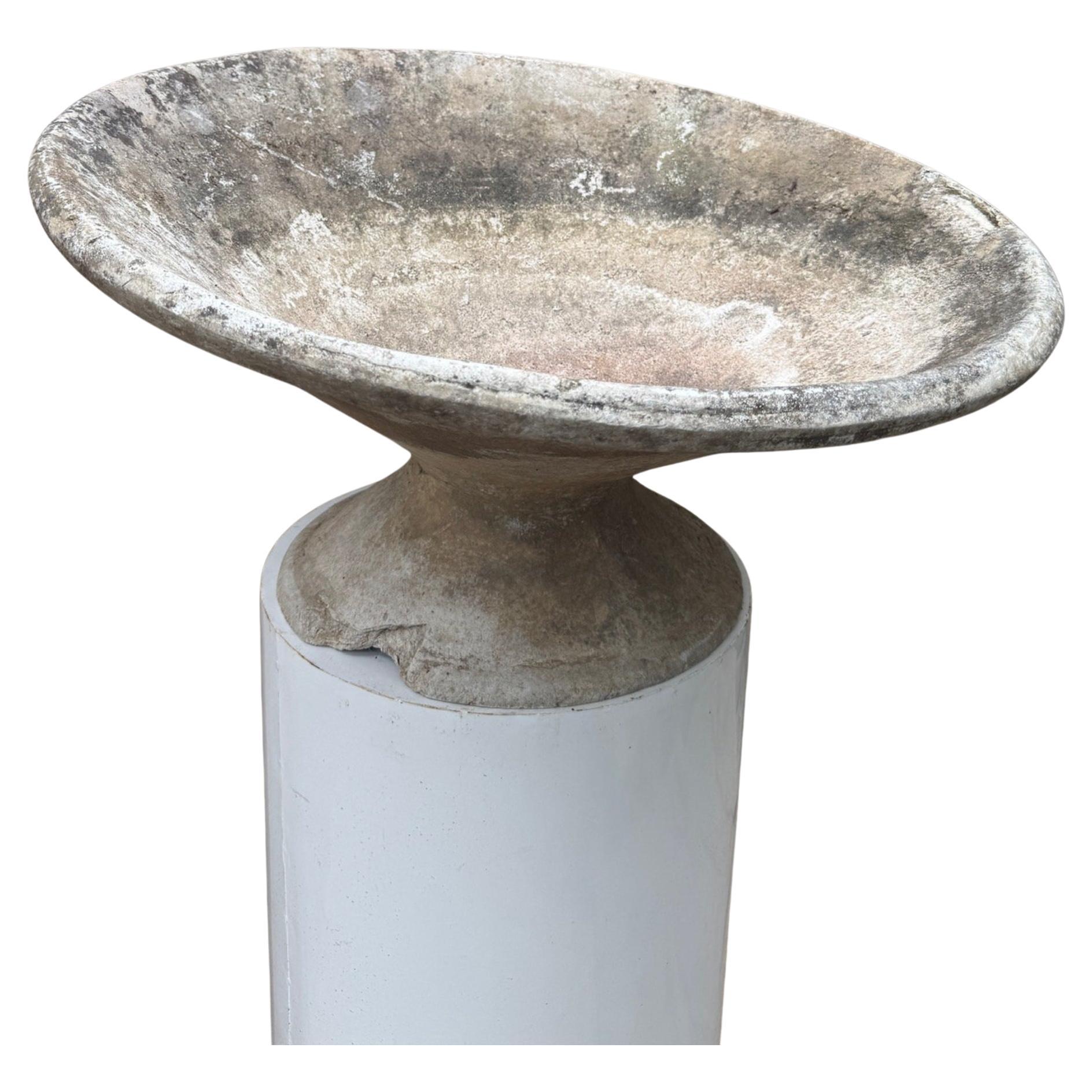 Vaso da fioriera inclinabile Willy Guhl d'epoca - metà del secolo scorso - Svizzera moderna