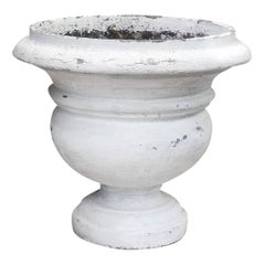 Vintage Willy Guhl Urn, Hand-Crafted Concrete, Mid-Century Modern