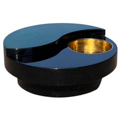 Vintage Willy Rizzo 'Yin-Yang' Rotating Coffee Table (Circa 1970s)
