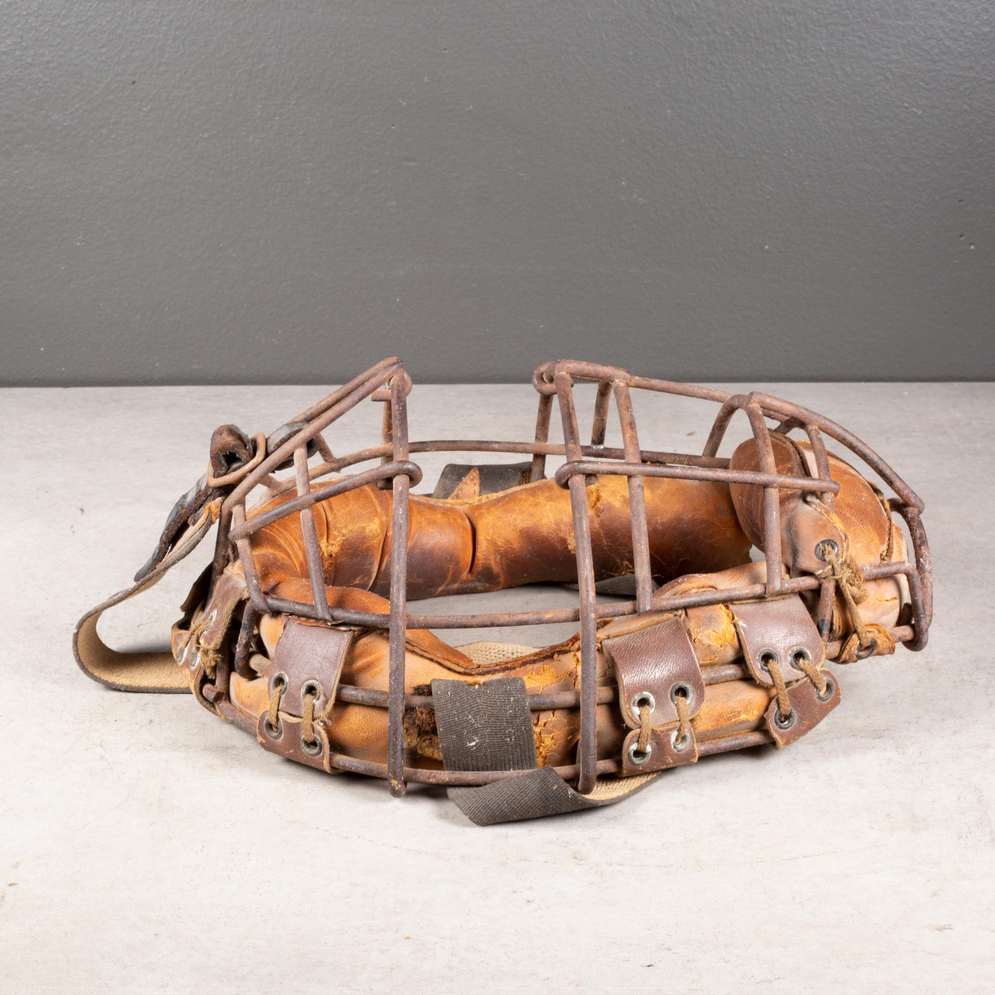 Industrial Vintage Wilson Catcher's Mask, circa 1940 (FREE SHIPPING) For Sale
