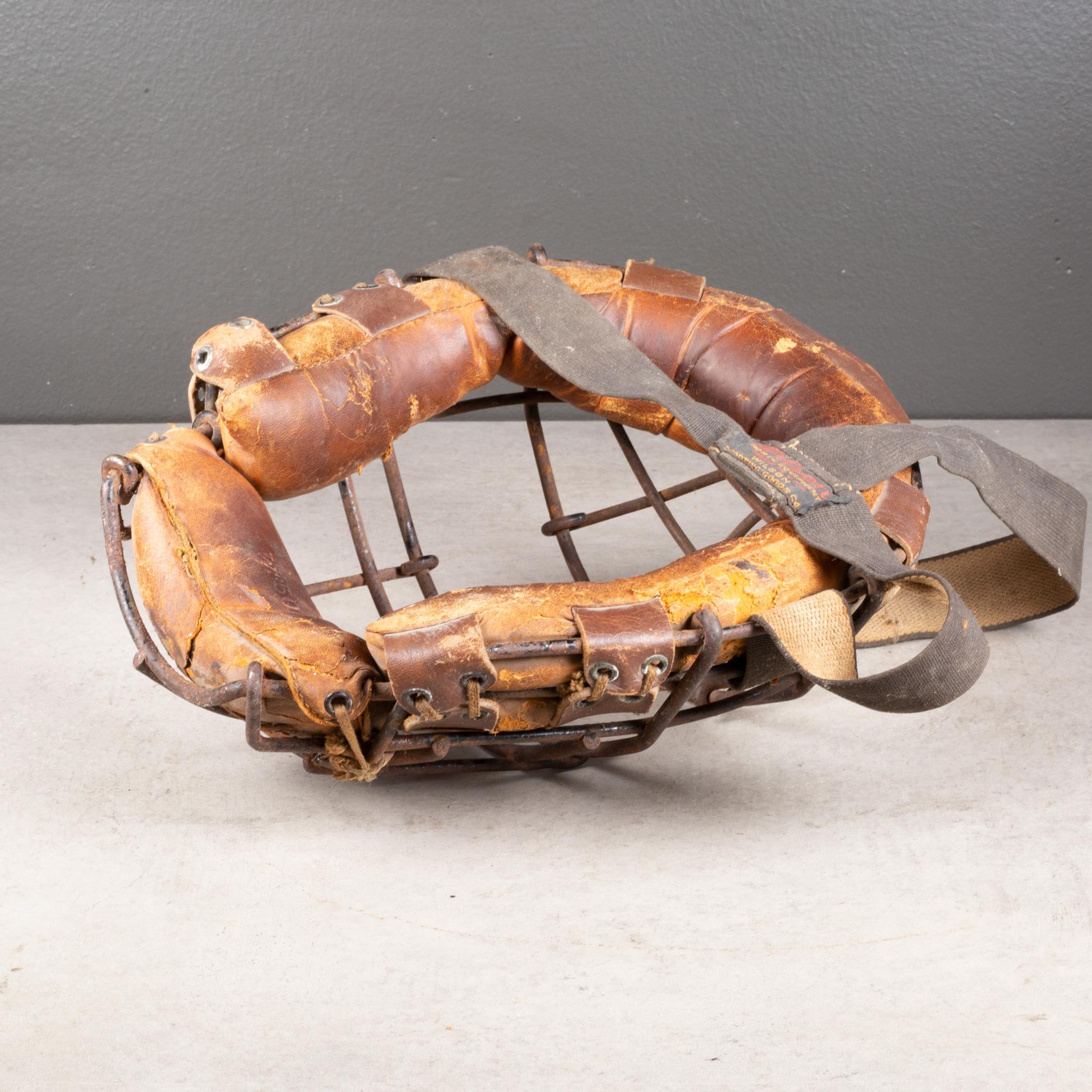 Vintage Wilson Catcher's Mask, circa 1940 (FREE SHIPPING) In Good Condition For Sale In San Francisco, CA