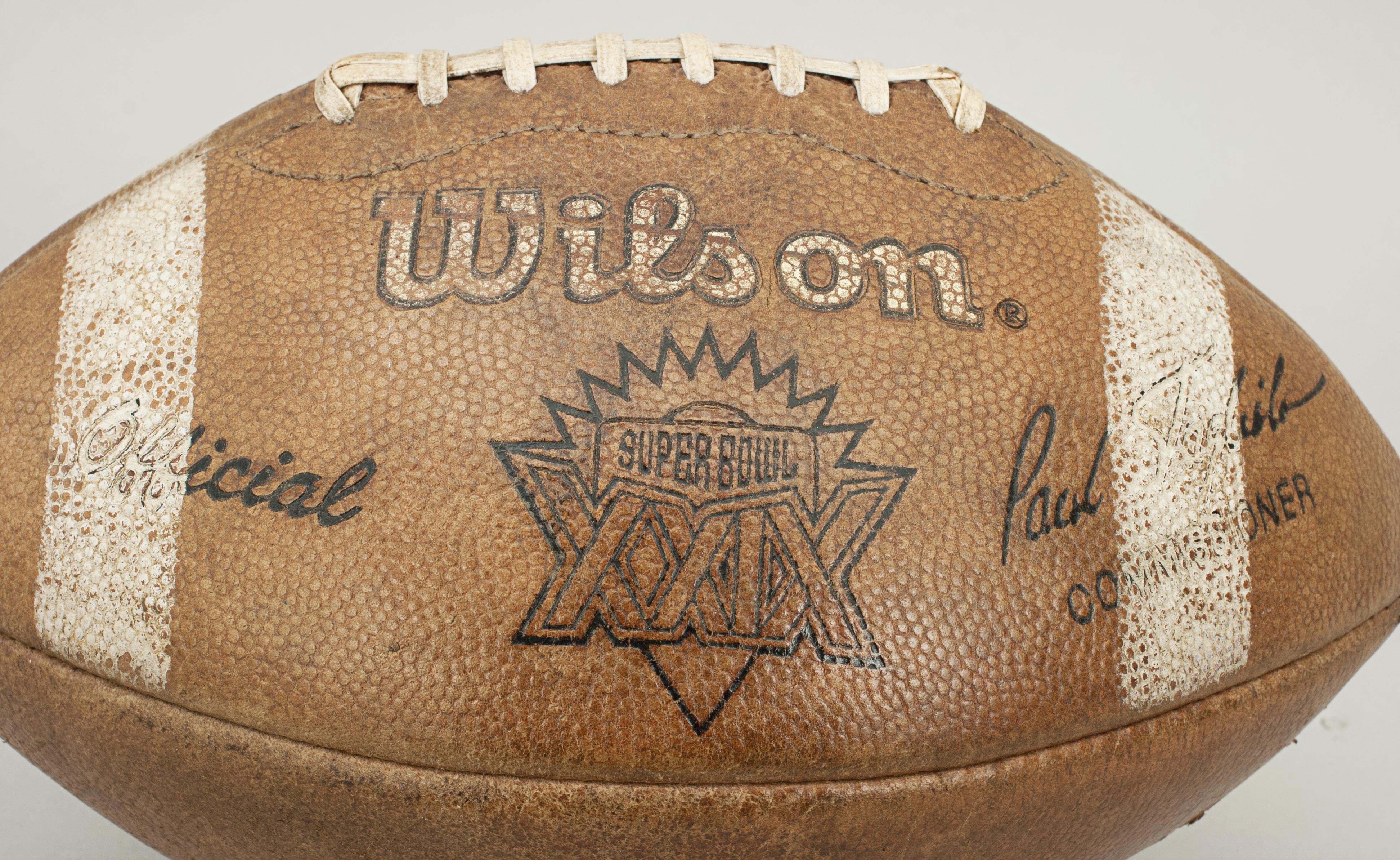 Late 20th Century Vintage Wilson NFL Super Bowl XXIX American Football, 1994