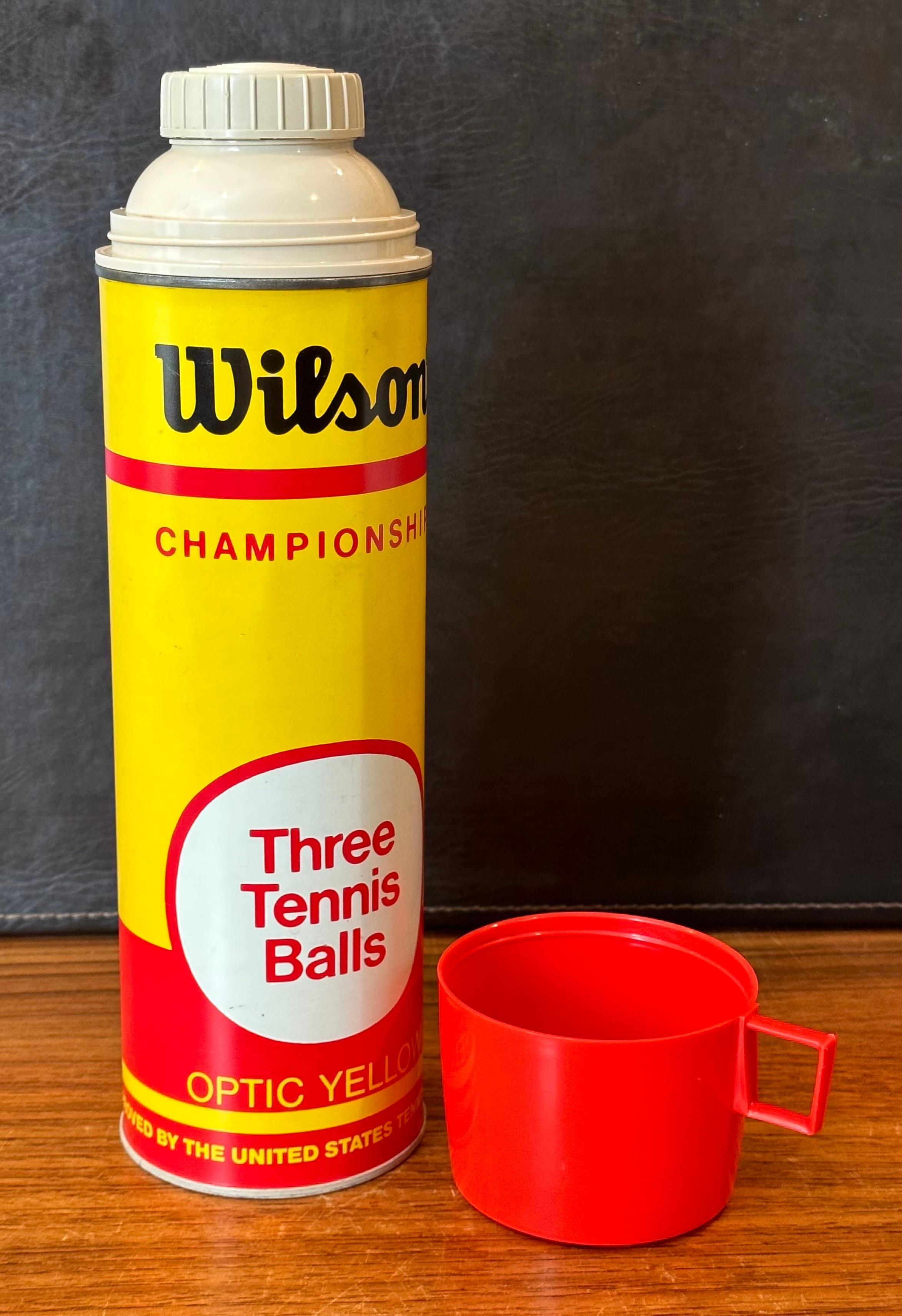 Vintage Wilson Tennis Balls Can Thermos For Sale 4