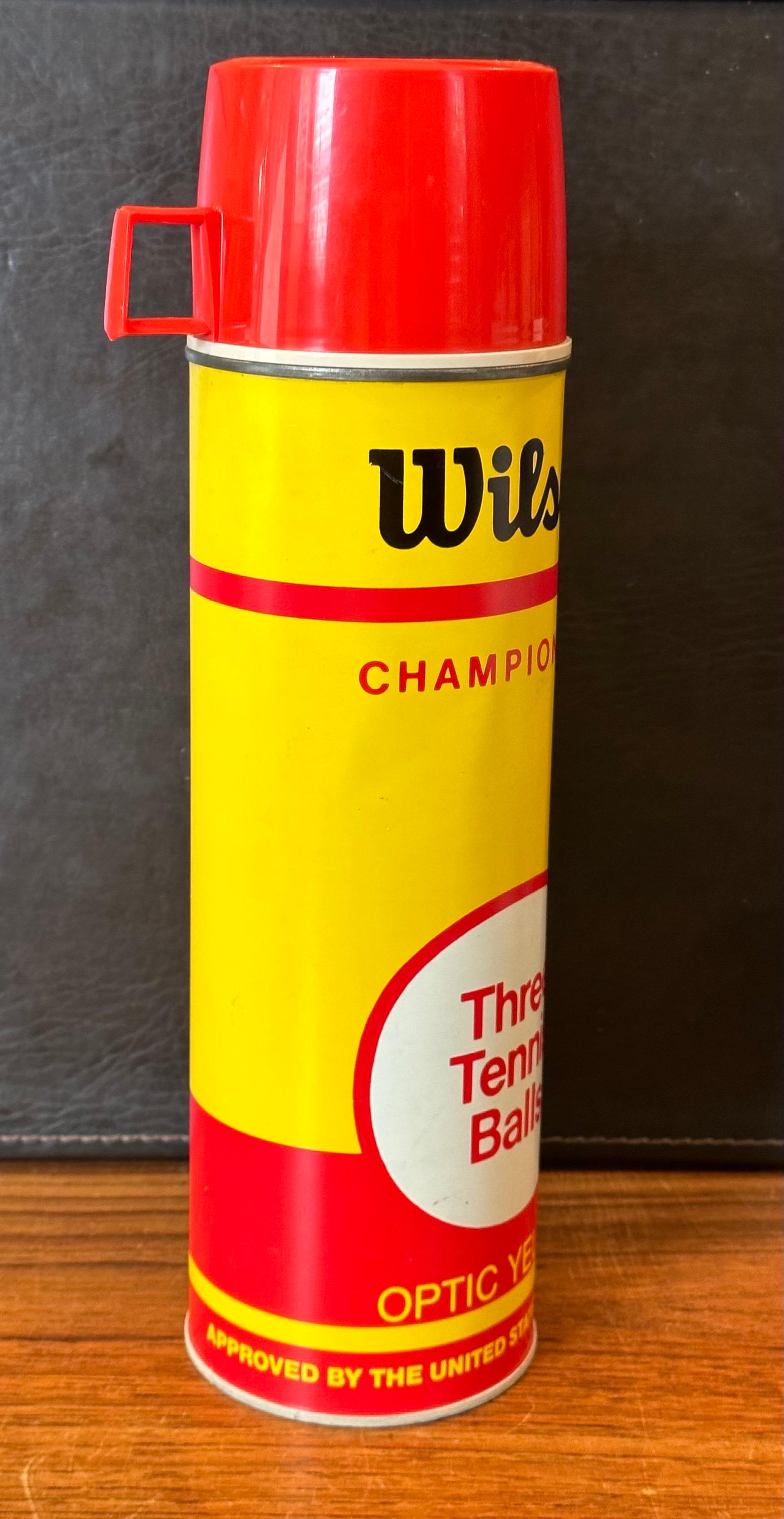 Vintage Wilson Tennis Balls Can Thermos For Sale 2