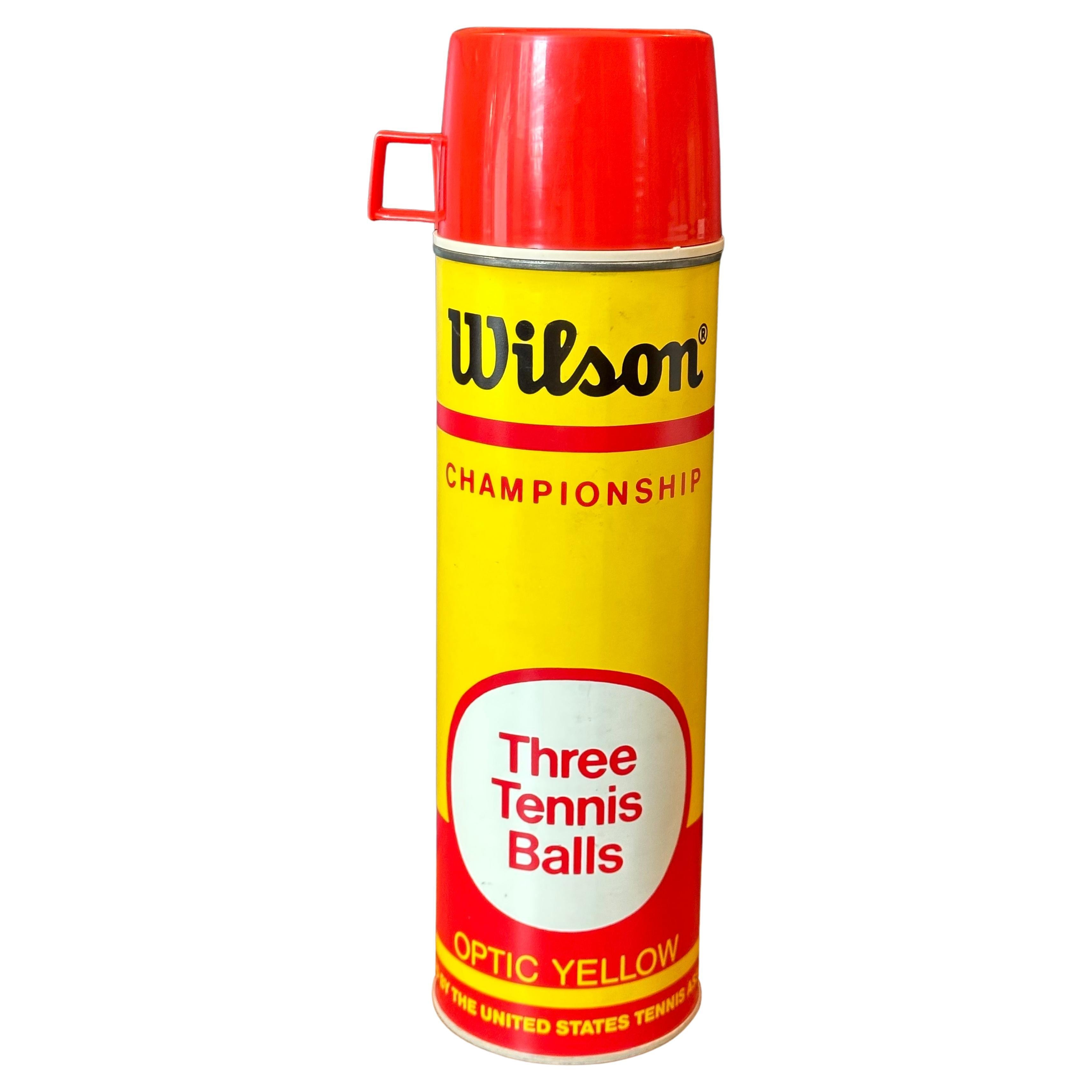 Vintage Wilson Tennis Balls Can Thermos For Sale