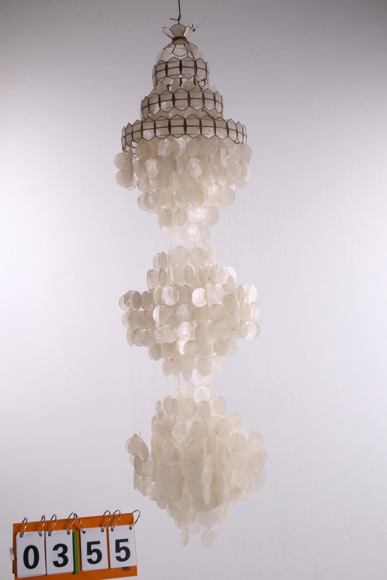 Seashell chandelier vintage cheap