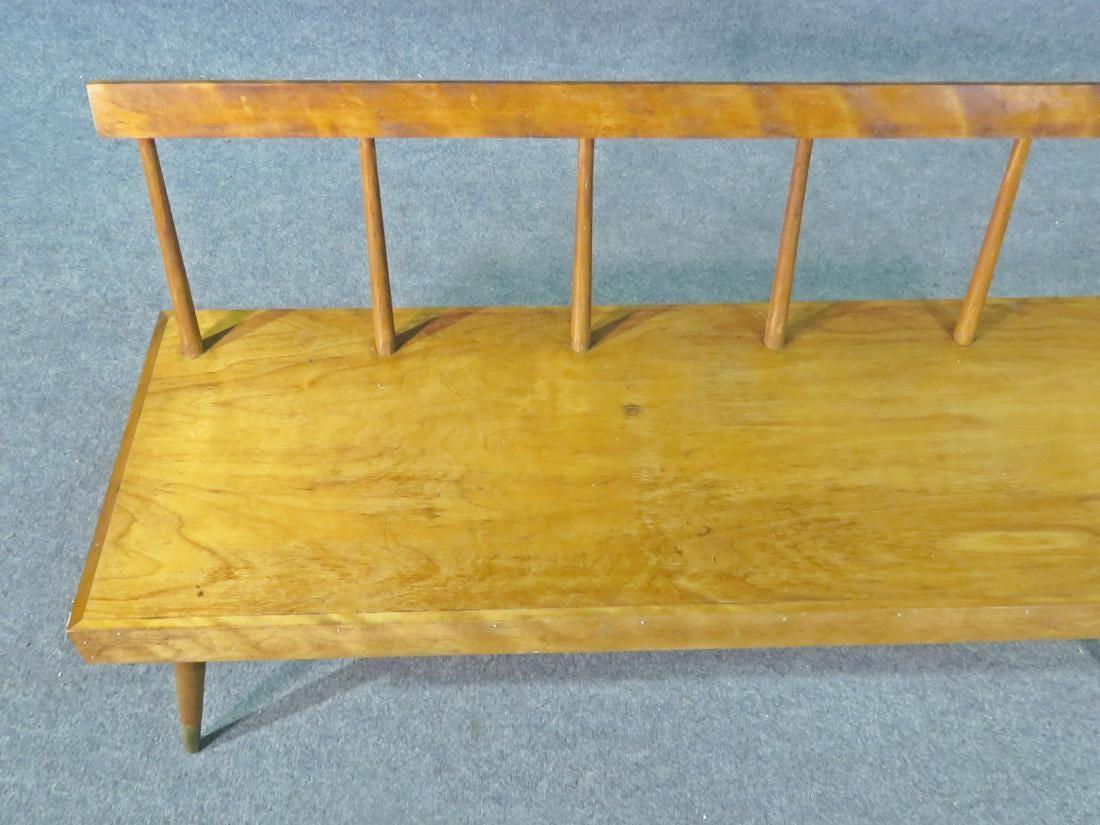 Mid-Century Modern Vintage Window Bench in the Style of New Hope Studio